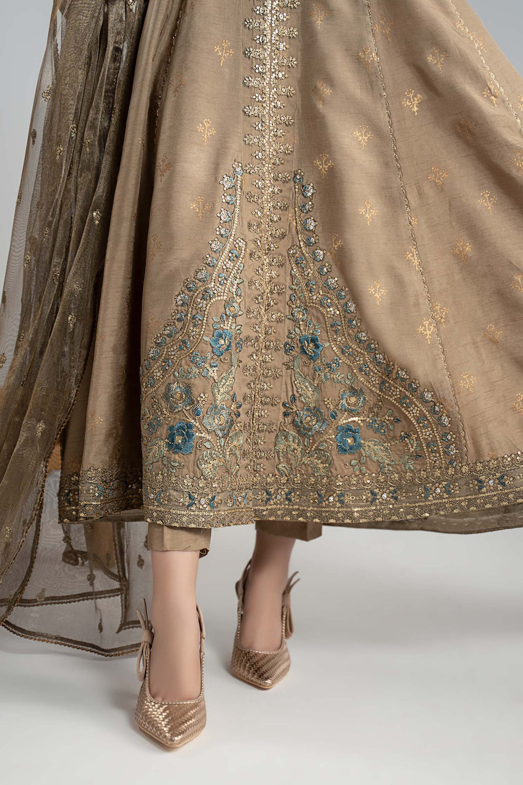Maria B | Eid Collection 26 | 3 Piece Embroidered Raw Silk Suit