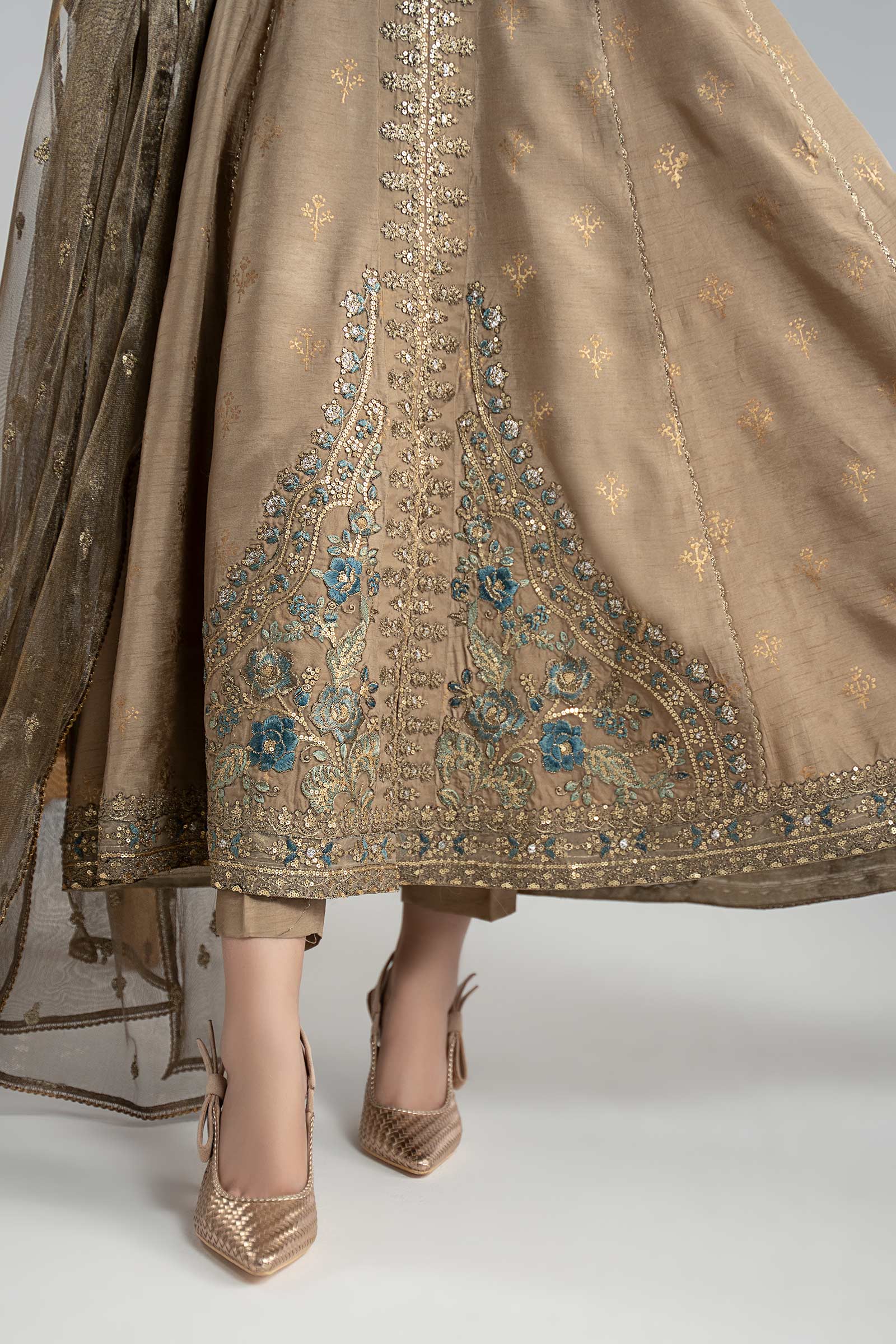 Maria B | Eid Collection 26 | 3 Piece Embroidered Raw Silk Suit