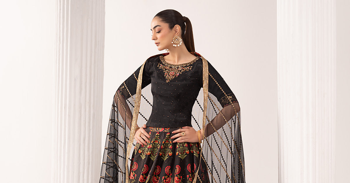 Maria B | Eid Collection 26 | 3 Piece Embroidered Raw Silk Suit