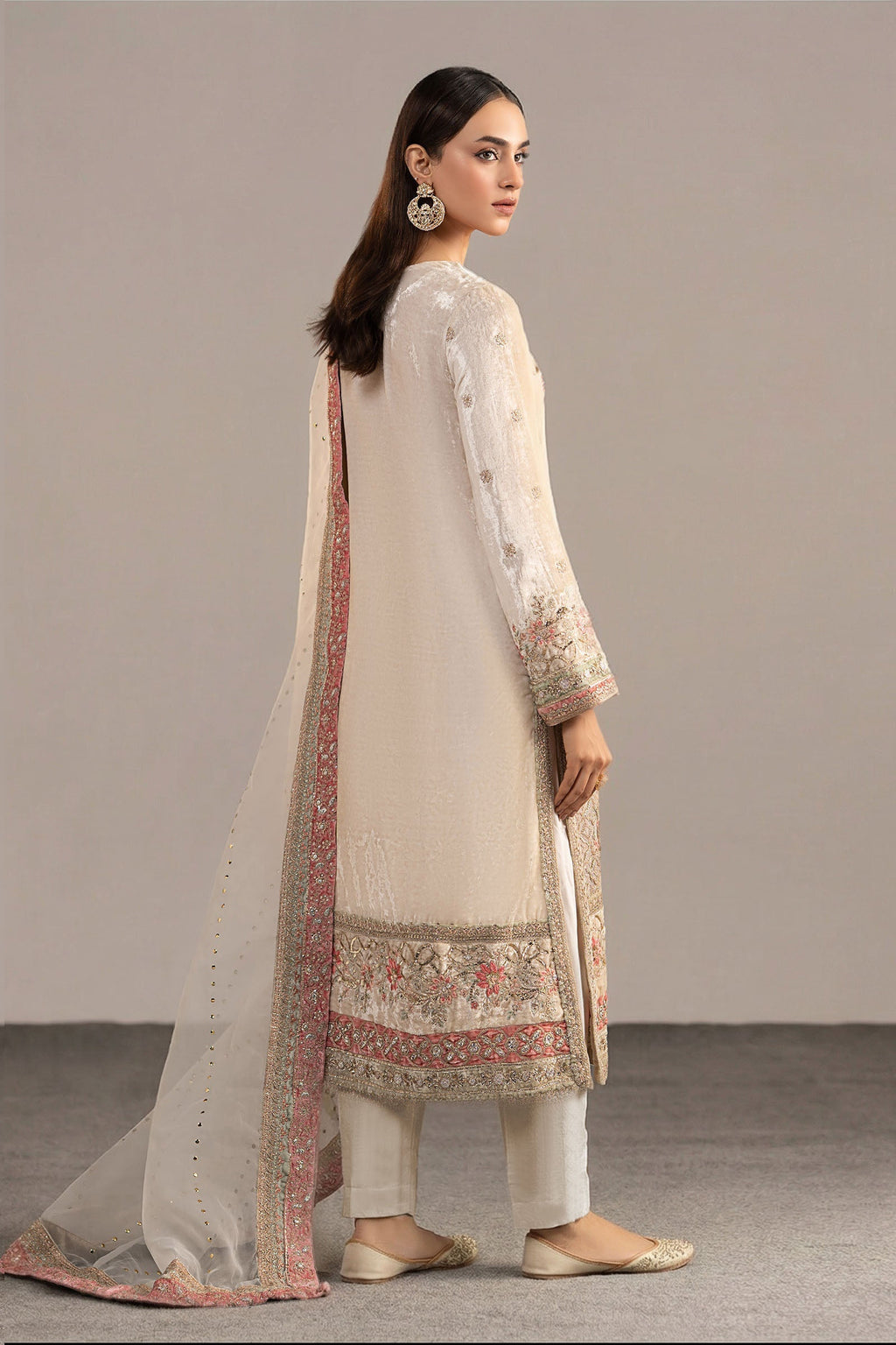 Maria B | Eid Collection 26 | 3 Piece Embroidered Velvet Suit