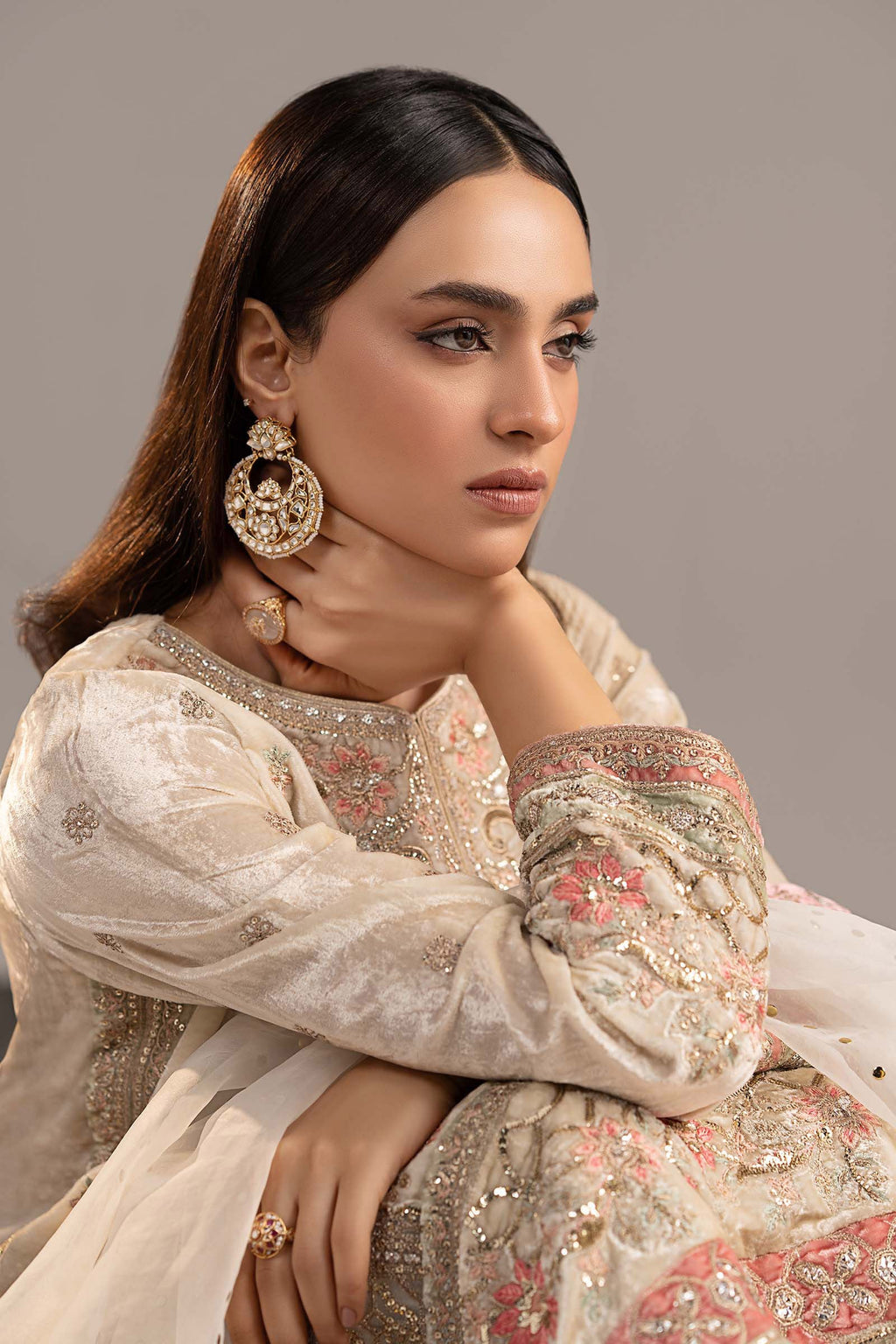 Maria B | Eid Collection 26 | 3 Piece Embroidered Velvet Suit