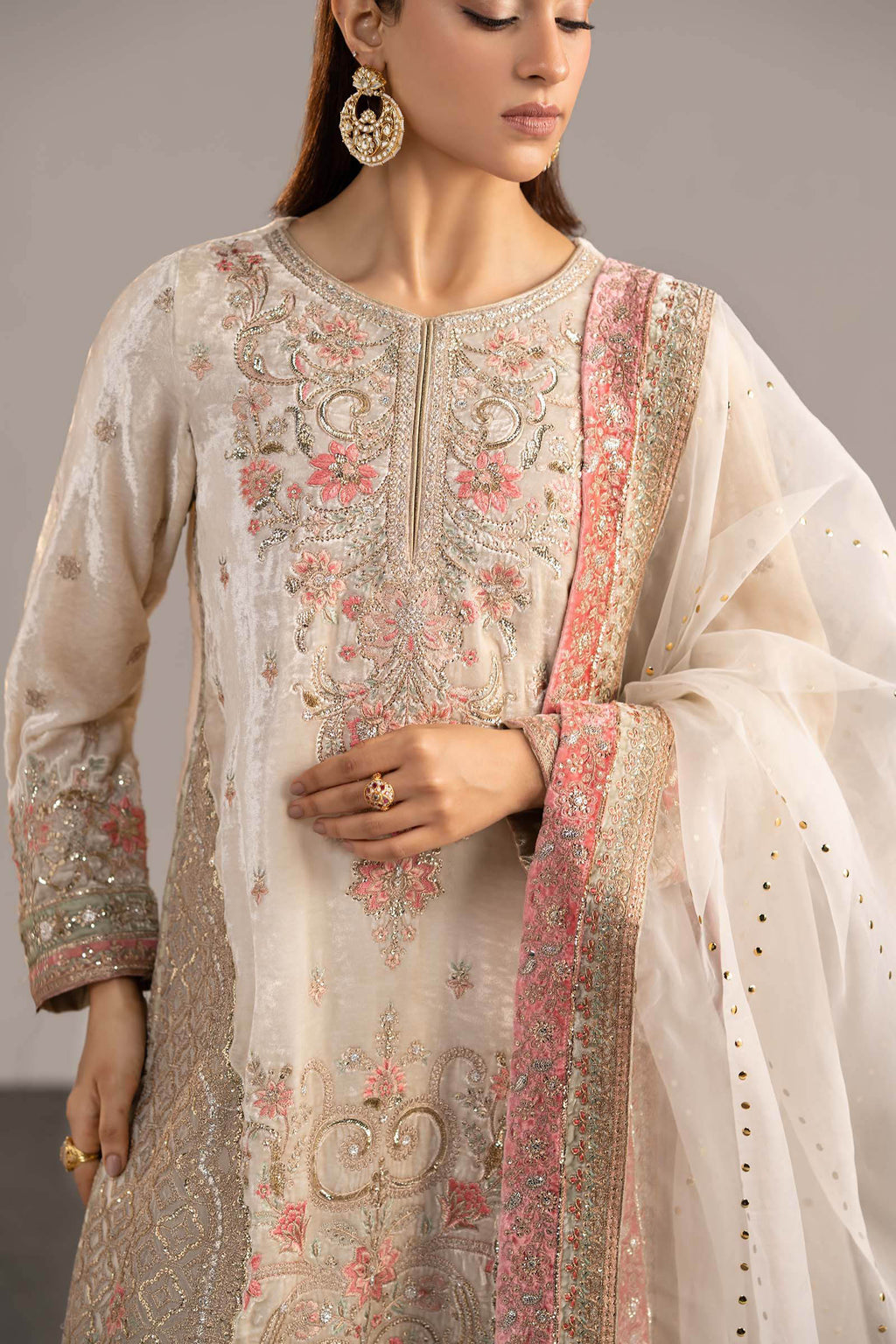 Maria B | Eid Collection 26 | 3 Piece Embroidered Velvet Suit