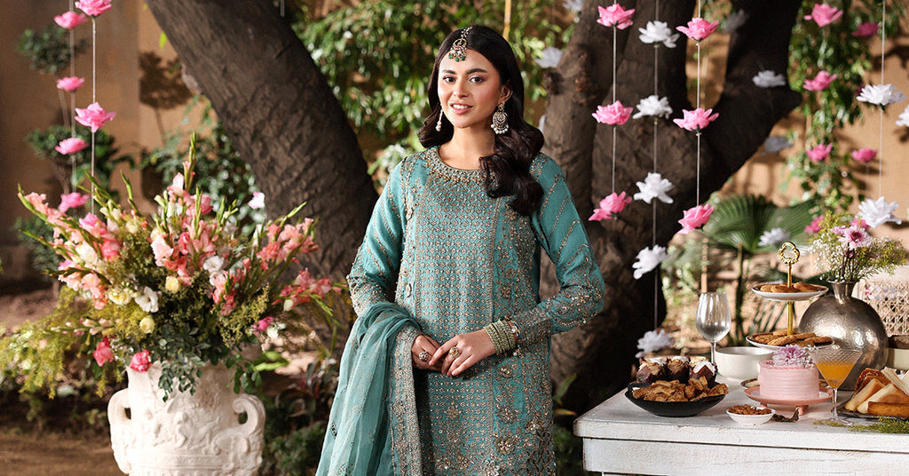 Maria B | Eid Collection 26 | 3 Piece Embroidered Raw Silk Suit