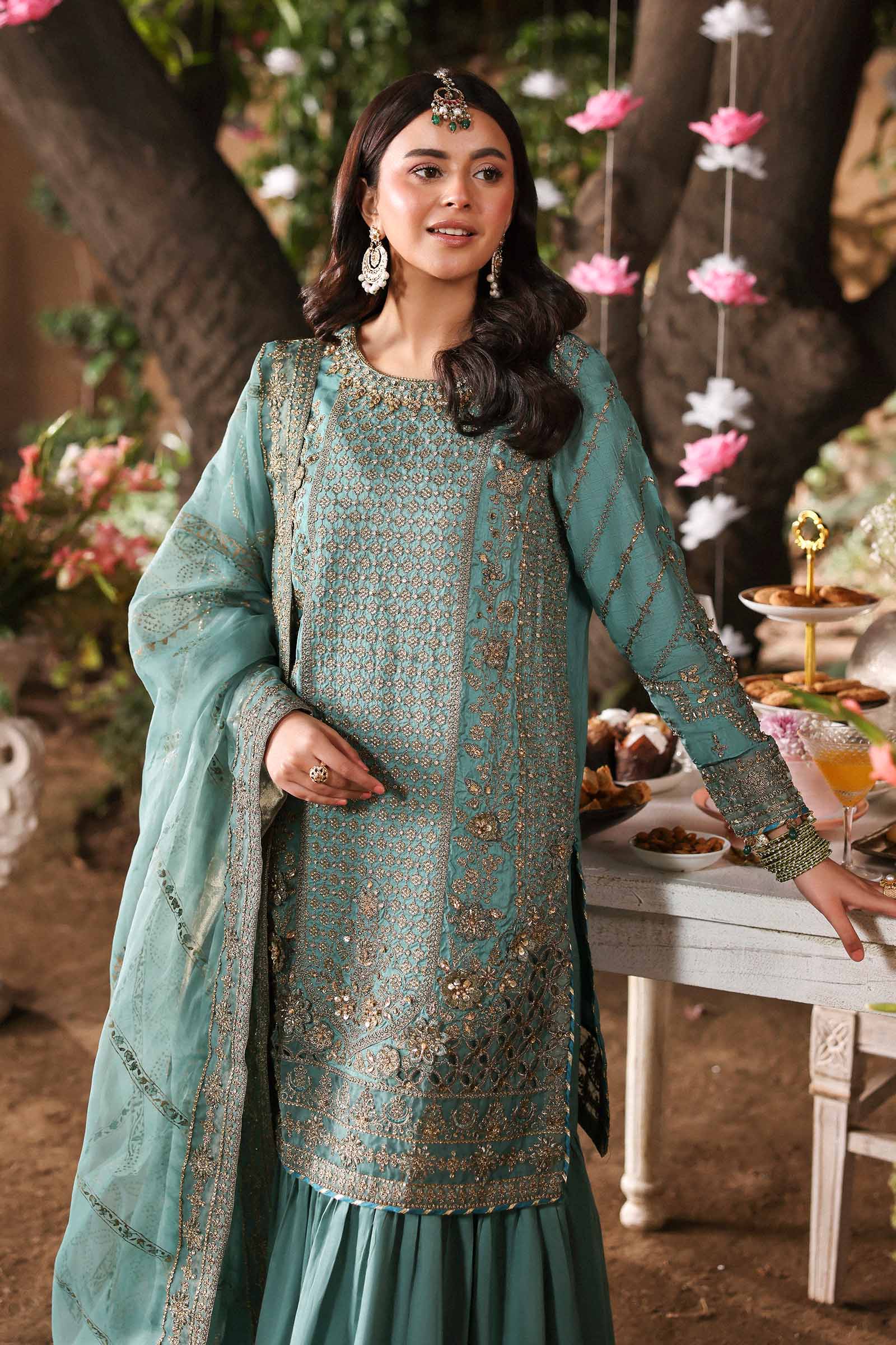 Maria B | Eid Collection 26 | 3 Piece Embroidered Raw Silk Suit