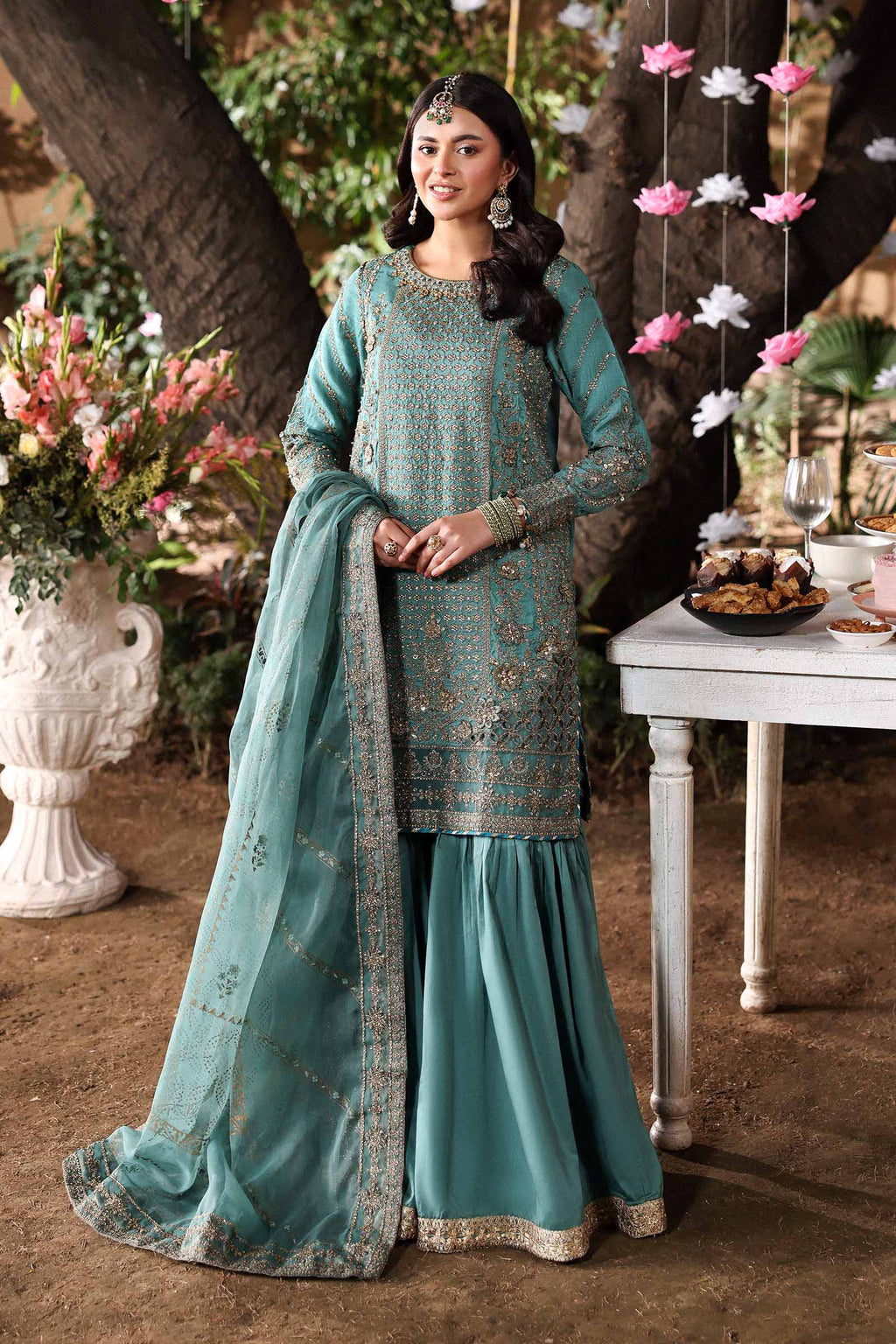 Maria B | Eid Collection 26 | 3 Piece Embroidered Raw Silk Suit