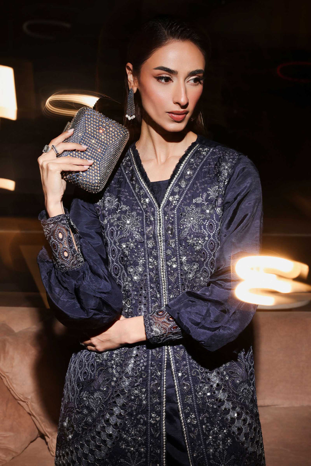 Maria B | Eid Collection 26 | 3 Piece Embroidered Raw Silk Suit