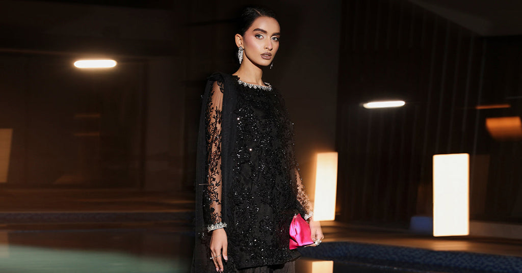 Maria B | Eid Collection 26 | 3 Piece Embroidered Net Suit