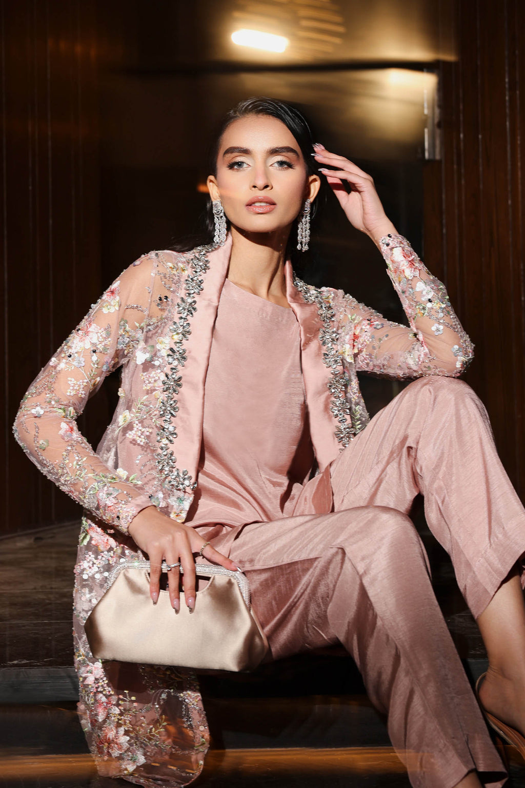 Maria B | Eid Collection 26 | 3 Piece Embroidered Net Suit
