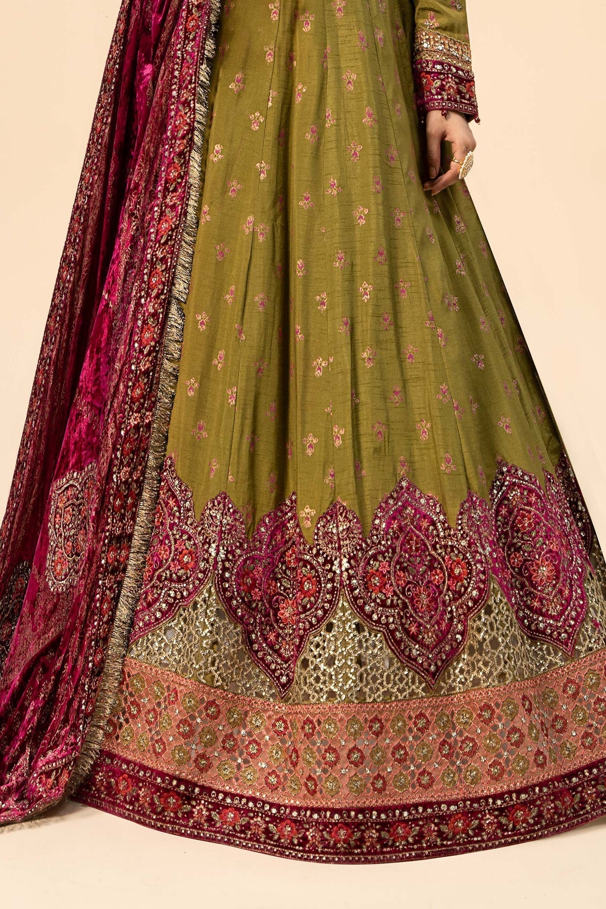 Maria B | Formal Wears | Raw Silk Suit | SF-W24-26