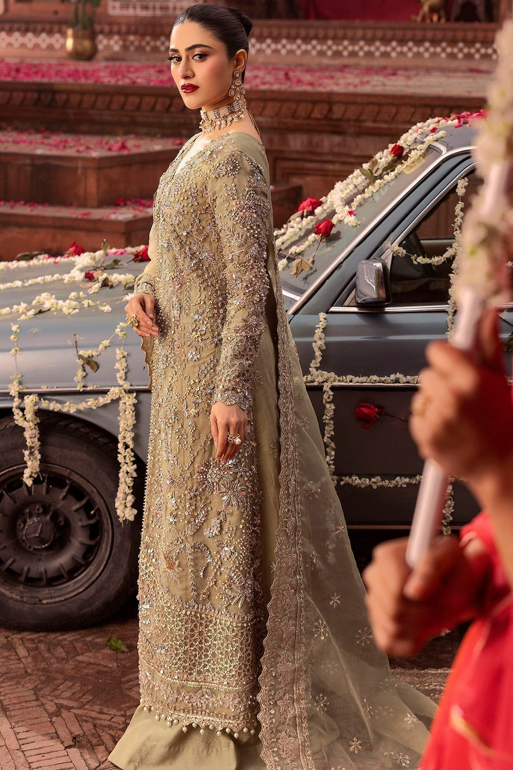 Motifz | Bridal Couture | 0017-PARINAZ EMBROIDERED ORGANZA STITCHED