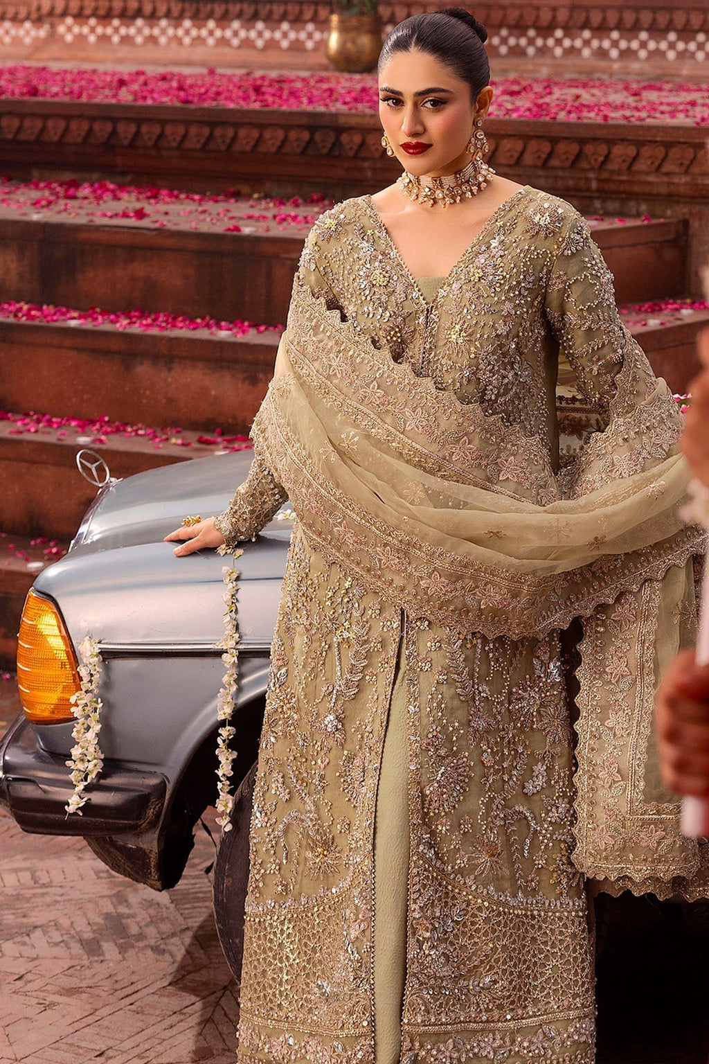 Motifz | Bridal Couture | 0017-PARINAZ EMBROIDERED ORGANZA STITCHED