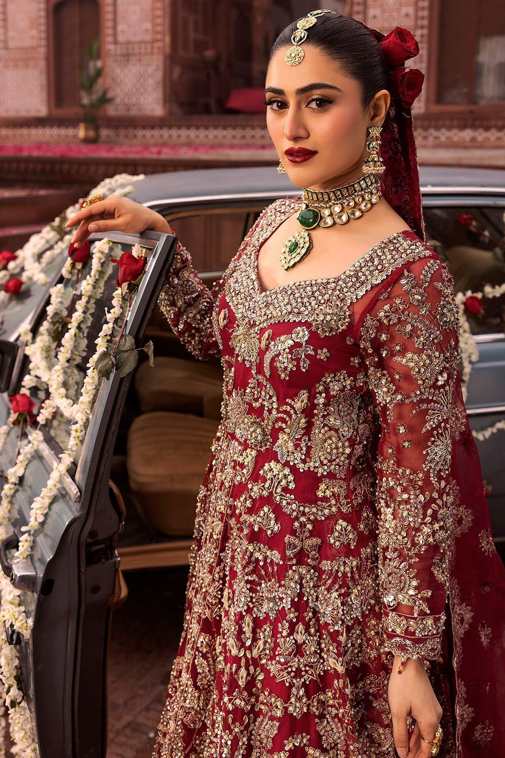 Motifz | Bridal Couture | 0019-SHANARA EMBROIDERED ORGANZA STITCHED