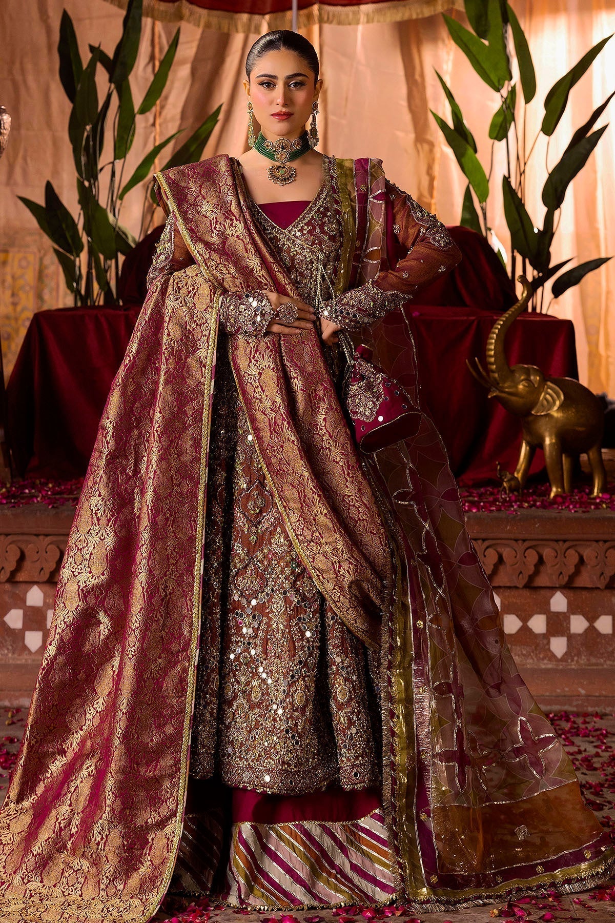 Motifz | Bridal Couture | 0020-NAURATAN EMBROIDERED MESSORI STITCHED