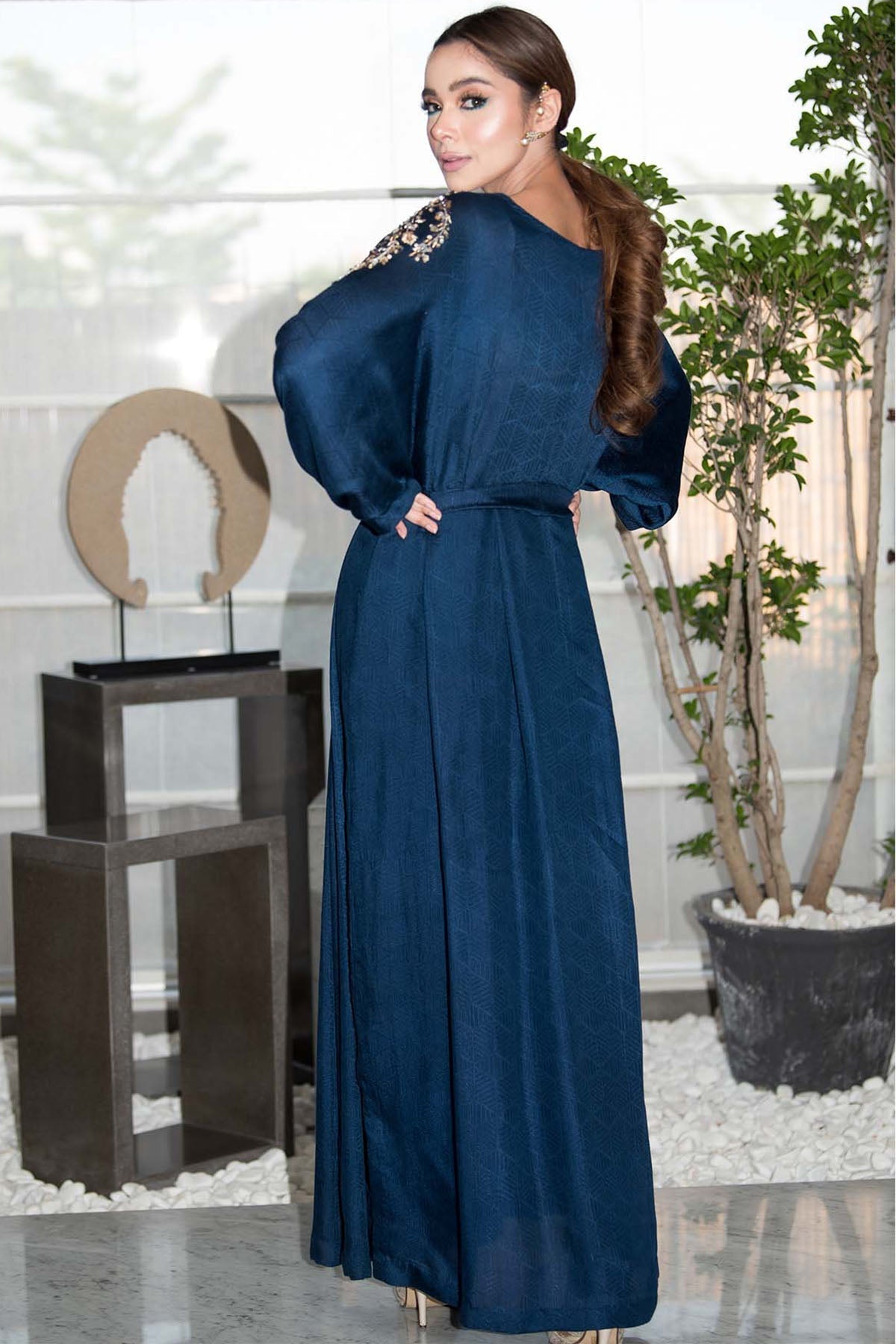 Motifz | Couture Kaftan | 0051-NAVY-MIST