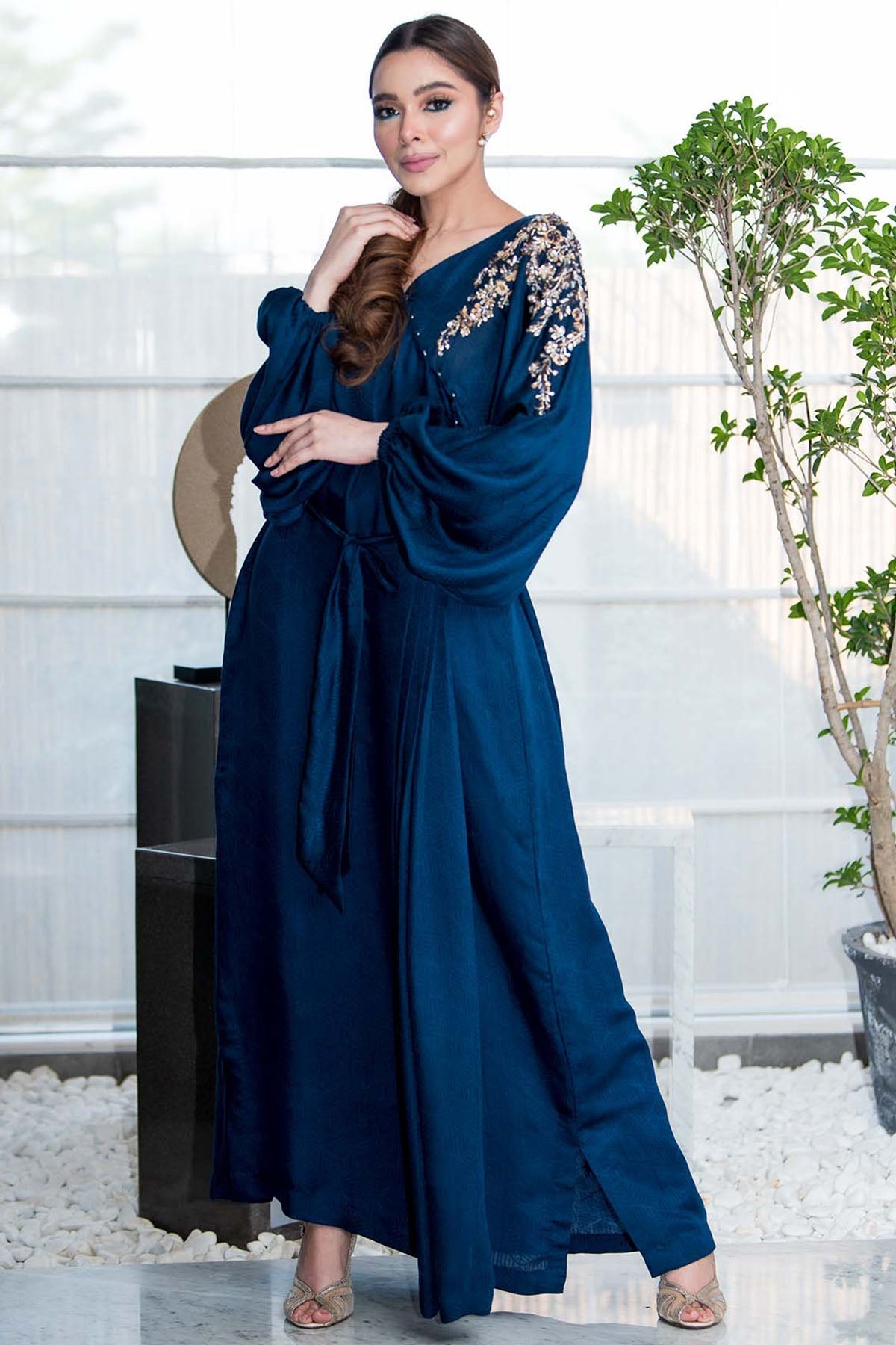 Motifz | Couture Kaftan | 0051-NAVY-MIST