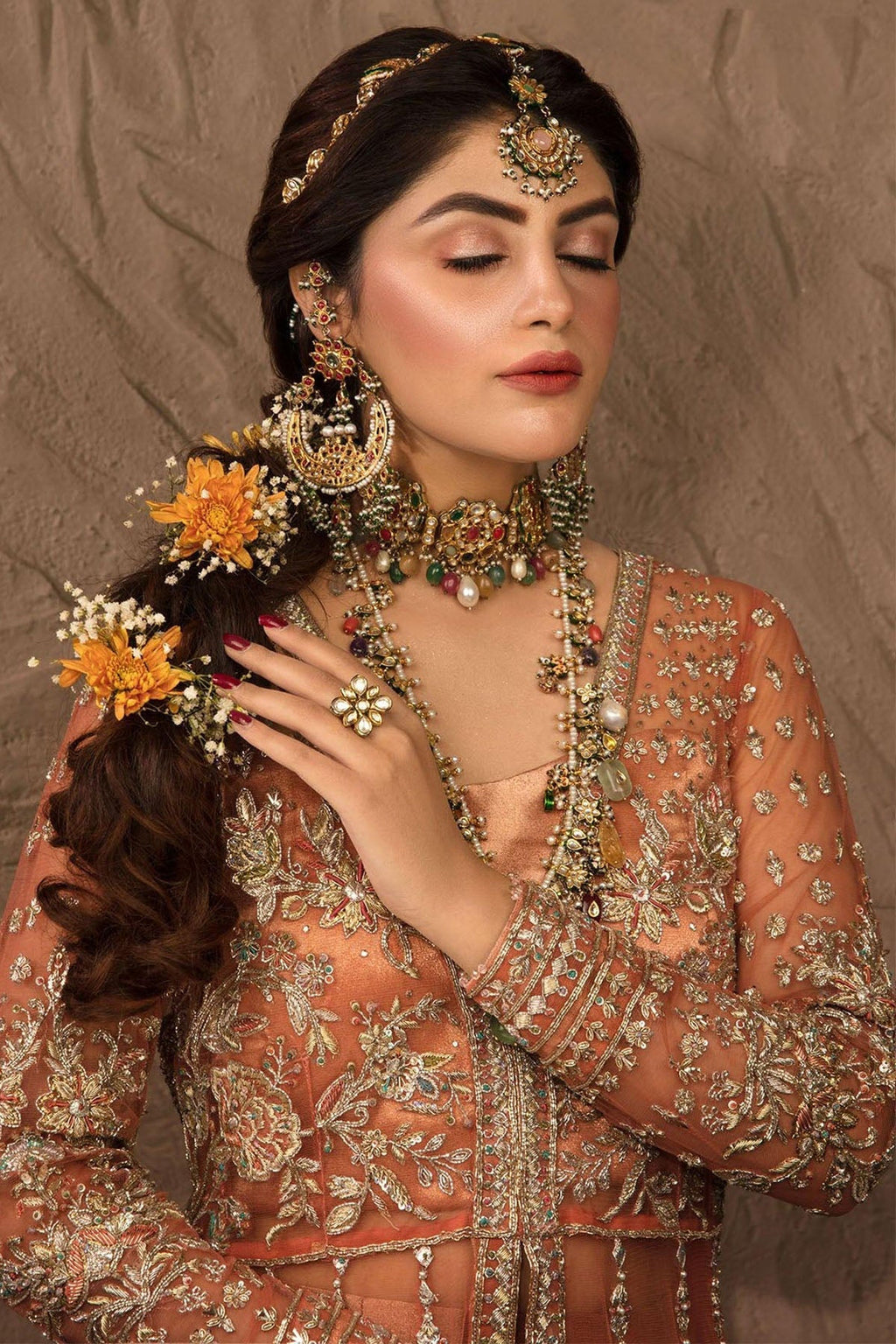 Motifz | Couture Camila | 0067-ORNATE EMBROIDERED SILK NET STITCHED