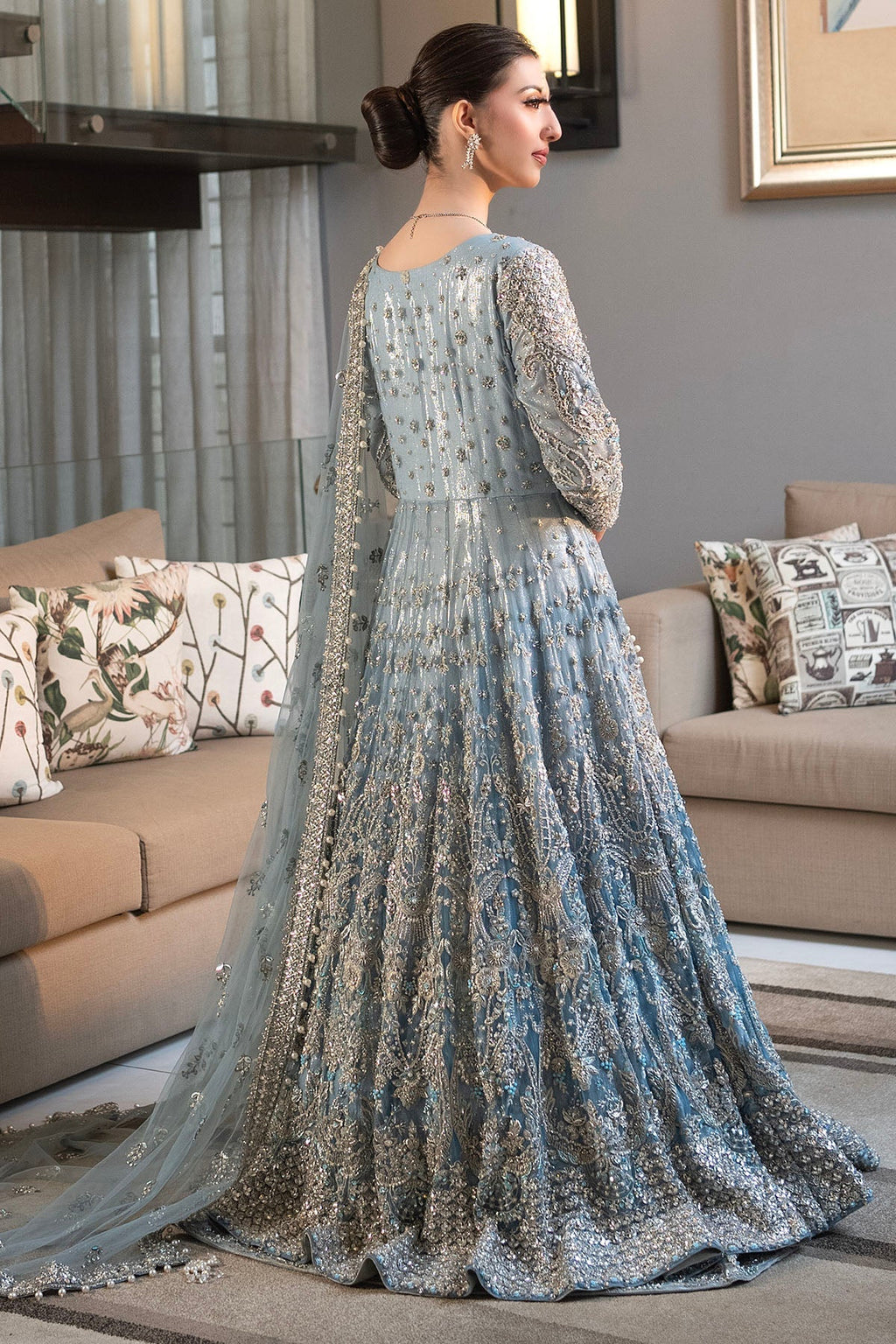 Motifz | Couture Wedding Wear | 0091-SERENFIPITY HAND EMBELLISHED SILK NET STITCHED