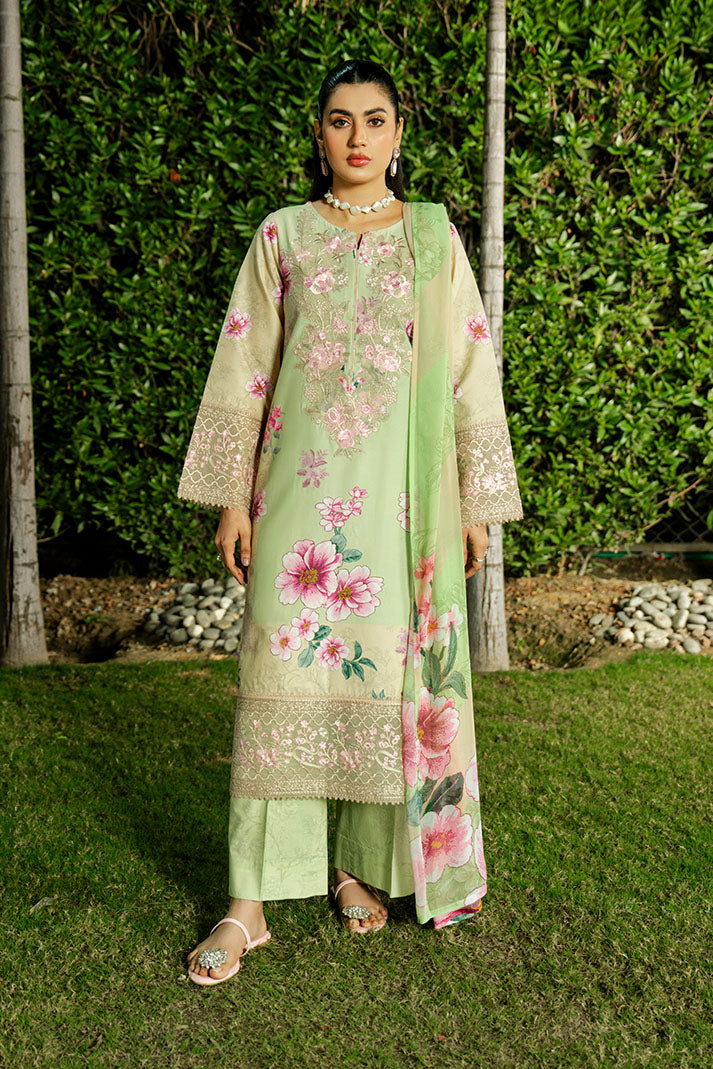 Imrozia Premium | Lawn 26 | SL-121 Pistachio Bloom