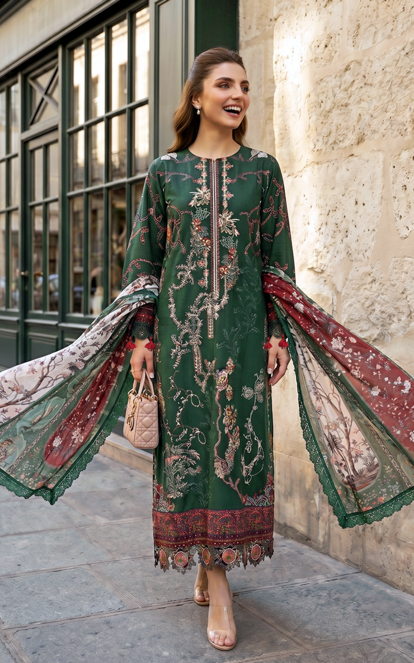 Asifa and Nabeel | Summer Lawn 26 | Green Majestic