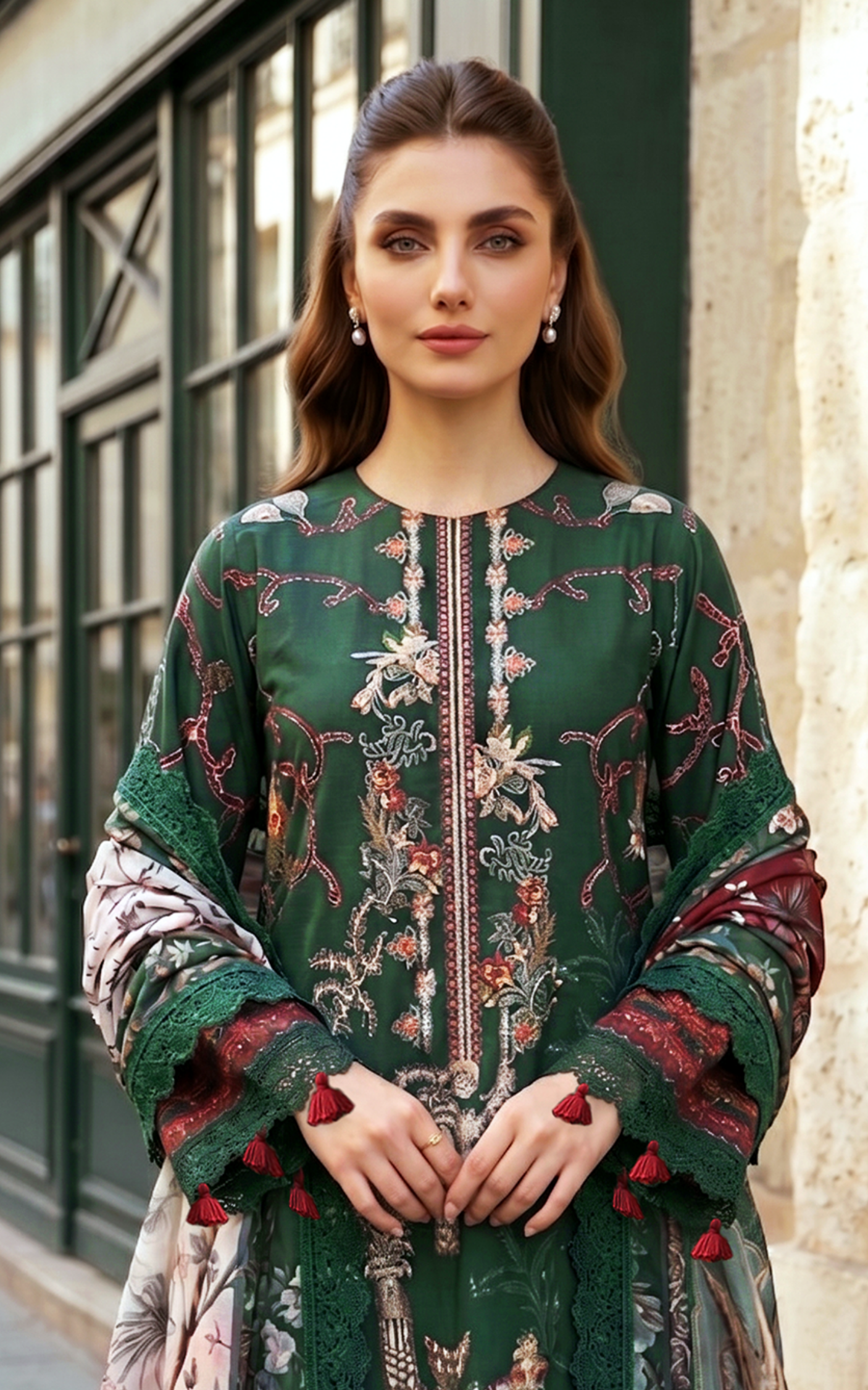 Asifa and Nabeel | Summer Lawn 26 | Green Majestic
