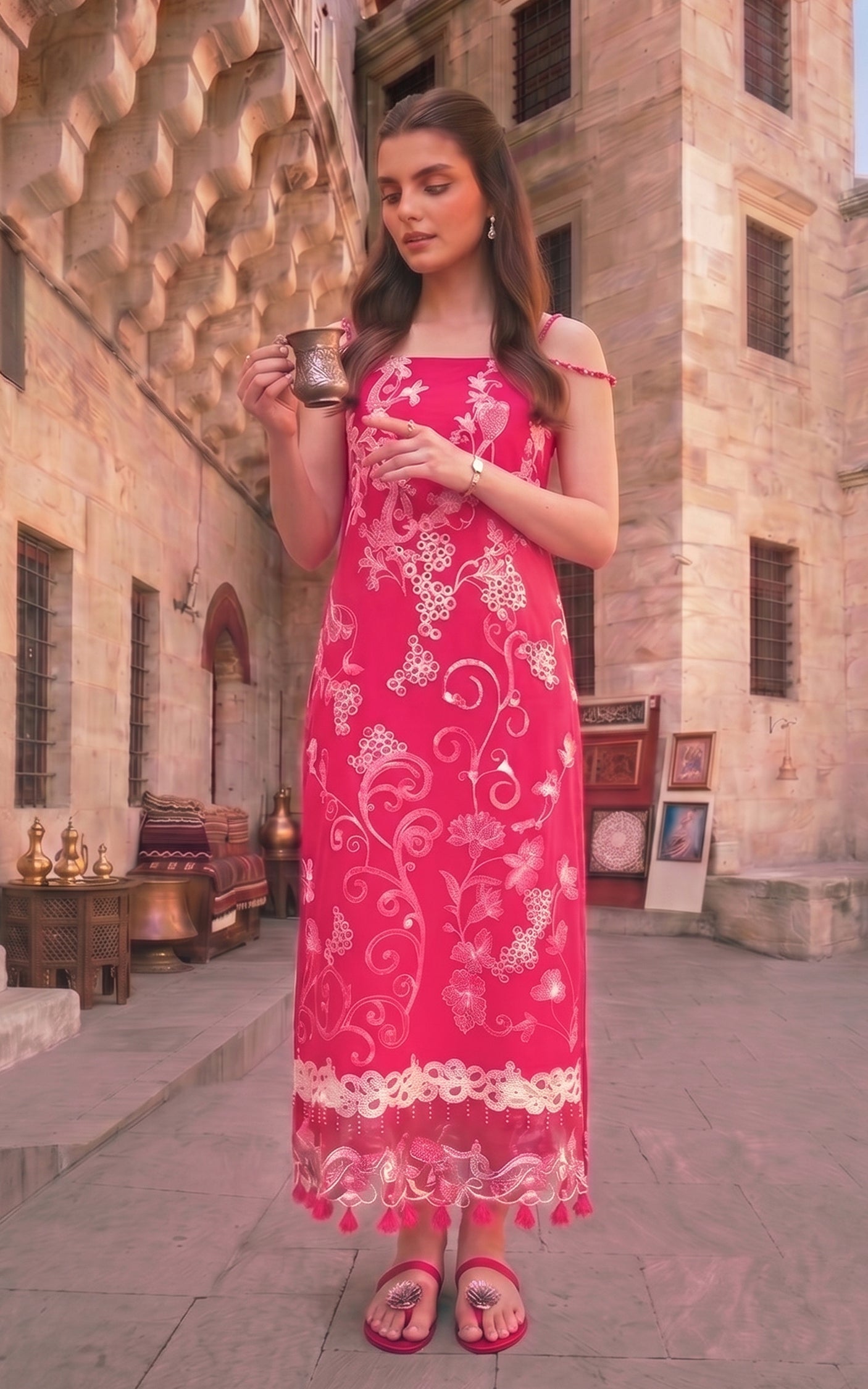 Asifa and Nabeel | Summer Lawn 26 | Fuchsia Allure