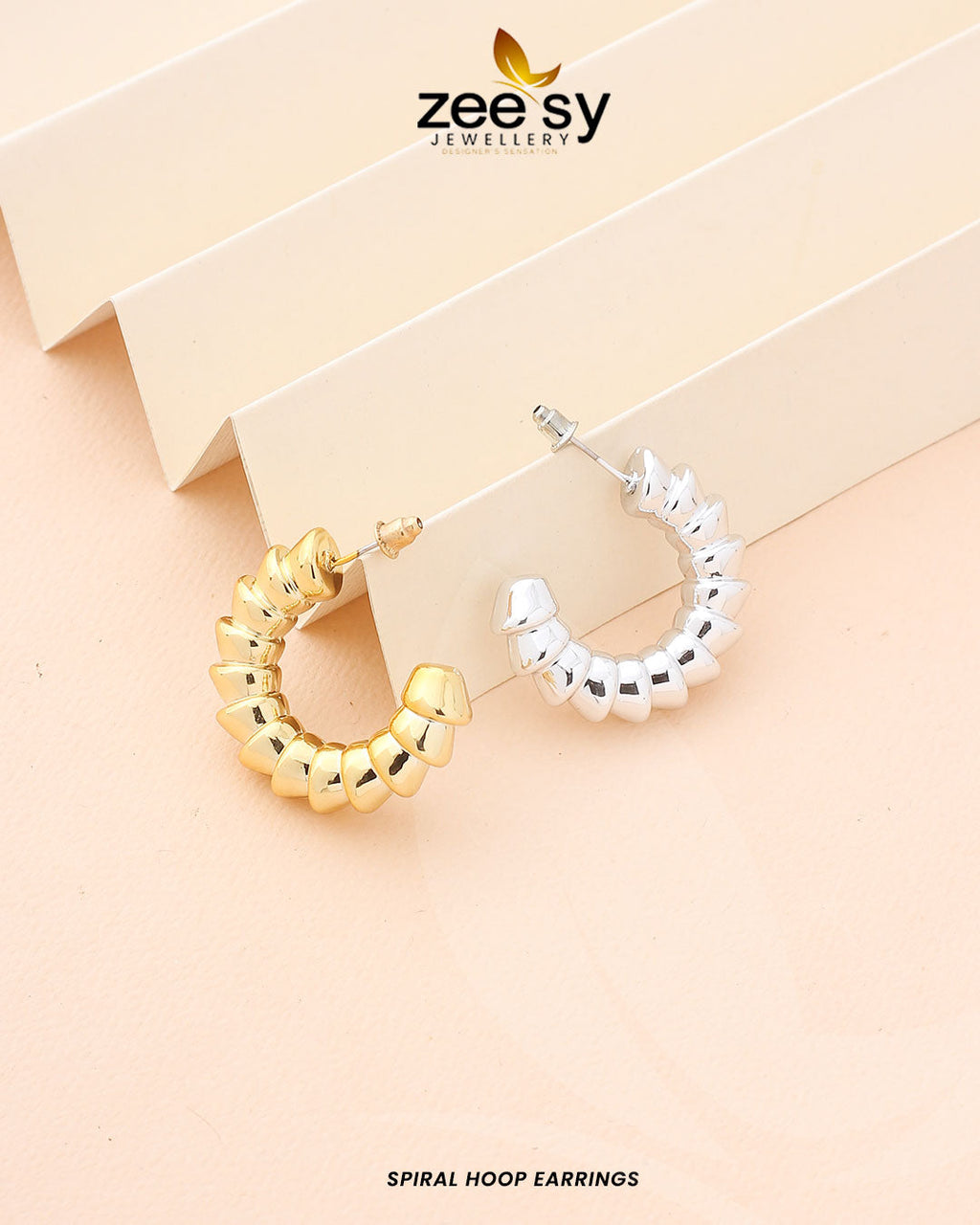 Spiral Hoop Earrings - Libasekhas
