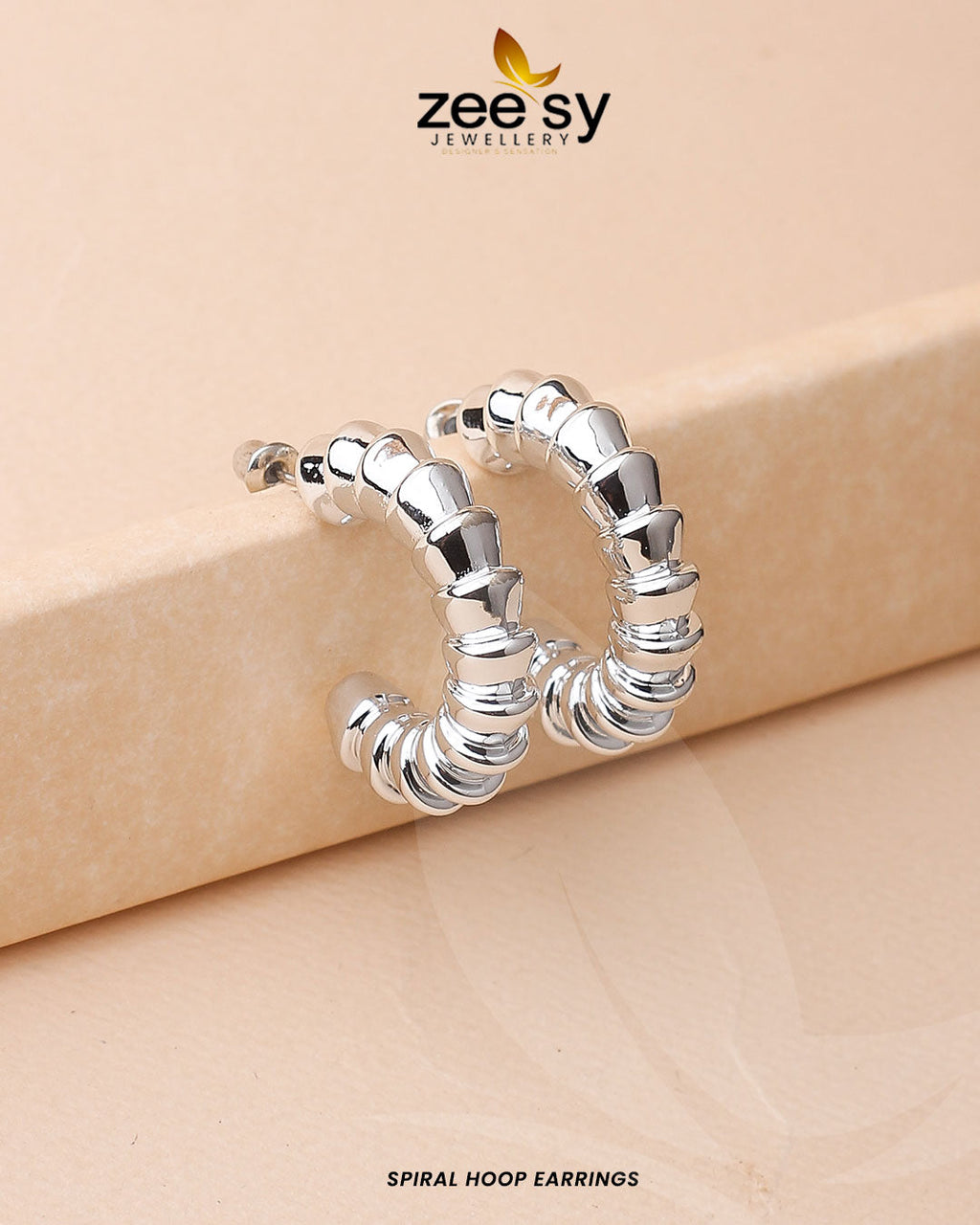 Spiral Hoop Earrings - Libasekhas