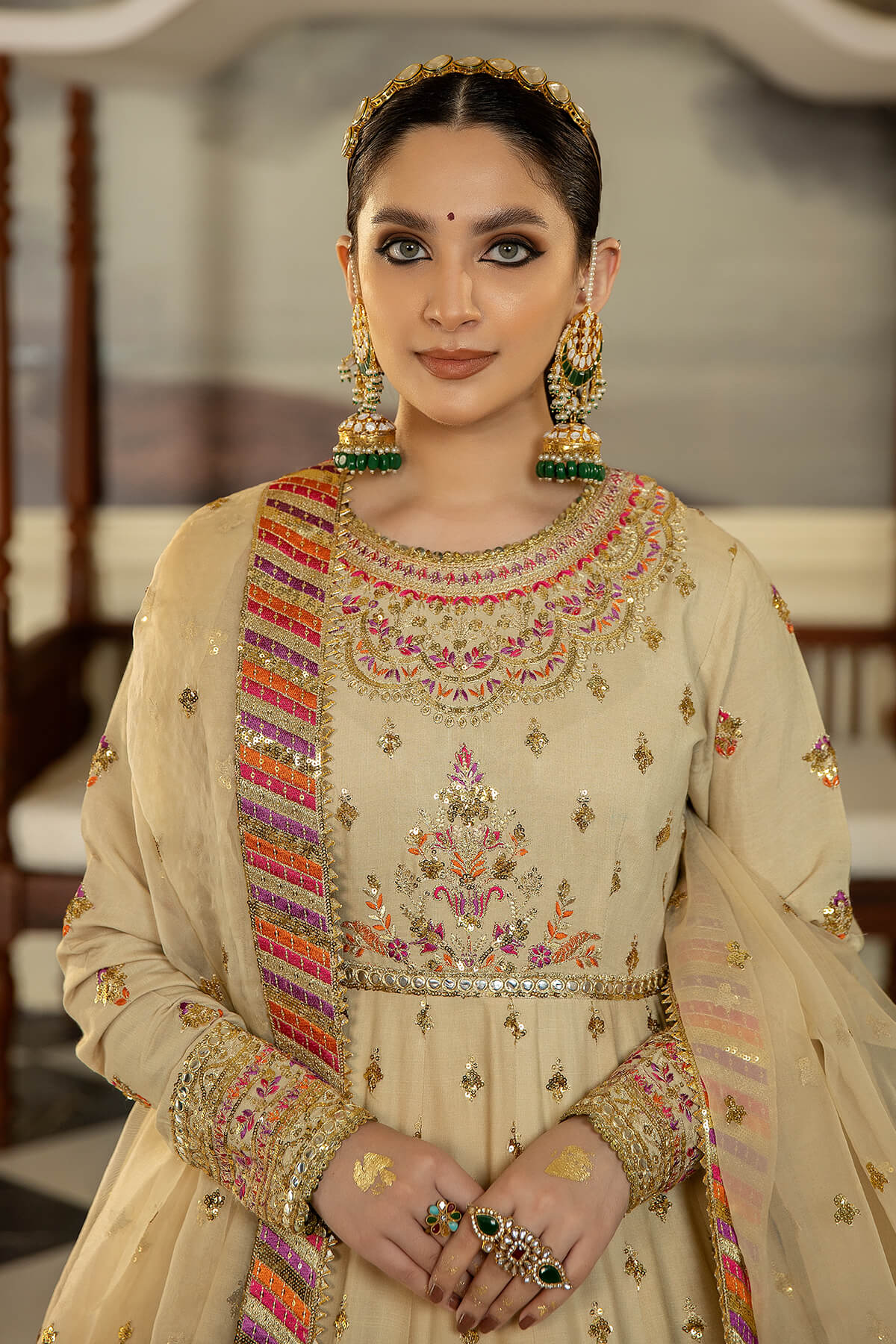 Jahaa'n Ara by Serene Embroidered Raw Silk Suit SRS-05 - Riwayat-e-khas