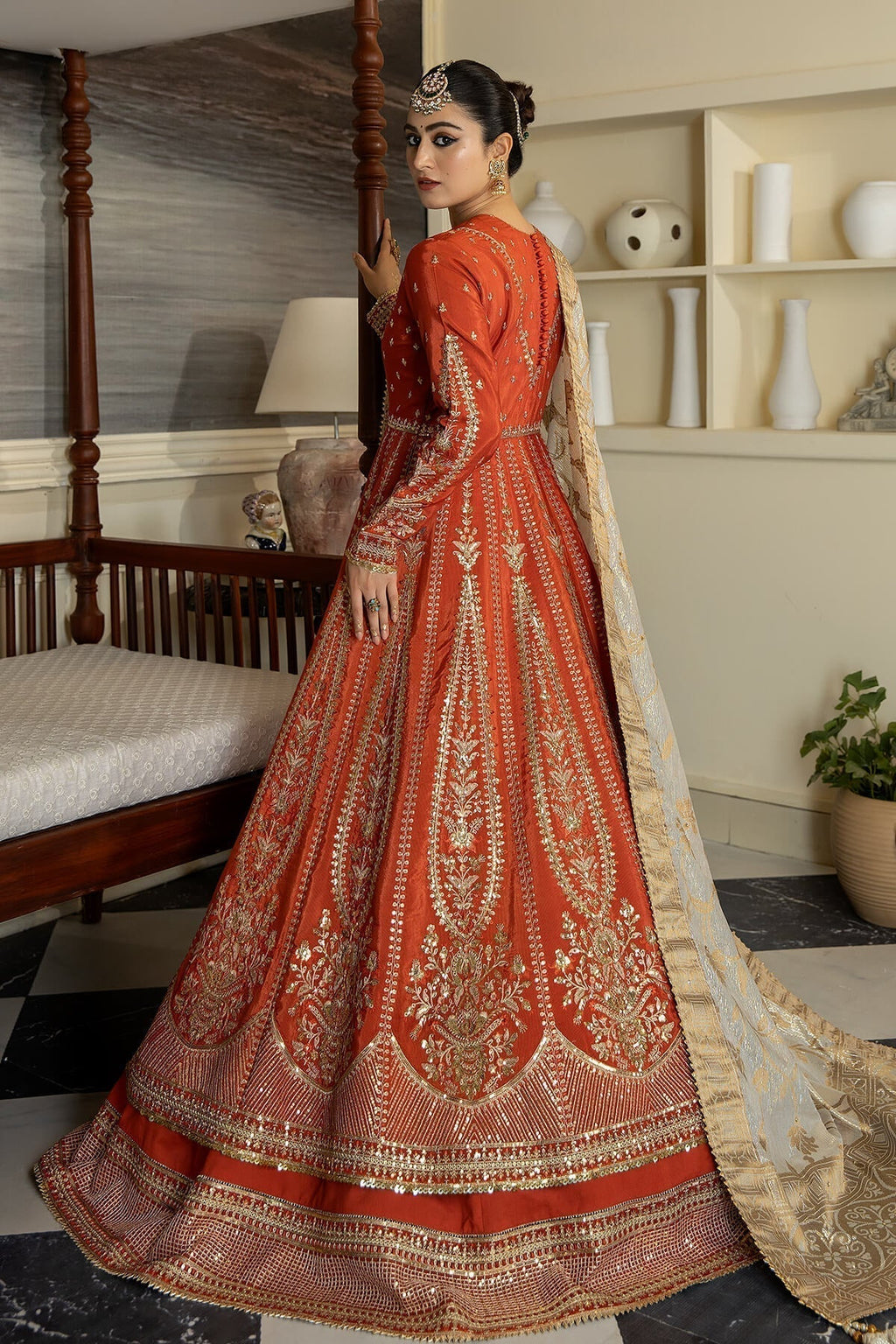 Jahaa'n Ara by Serene Embroidered Raw Silk Suit SRS-10 - Riwayat-e-khas