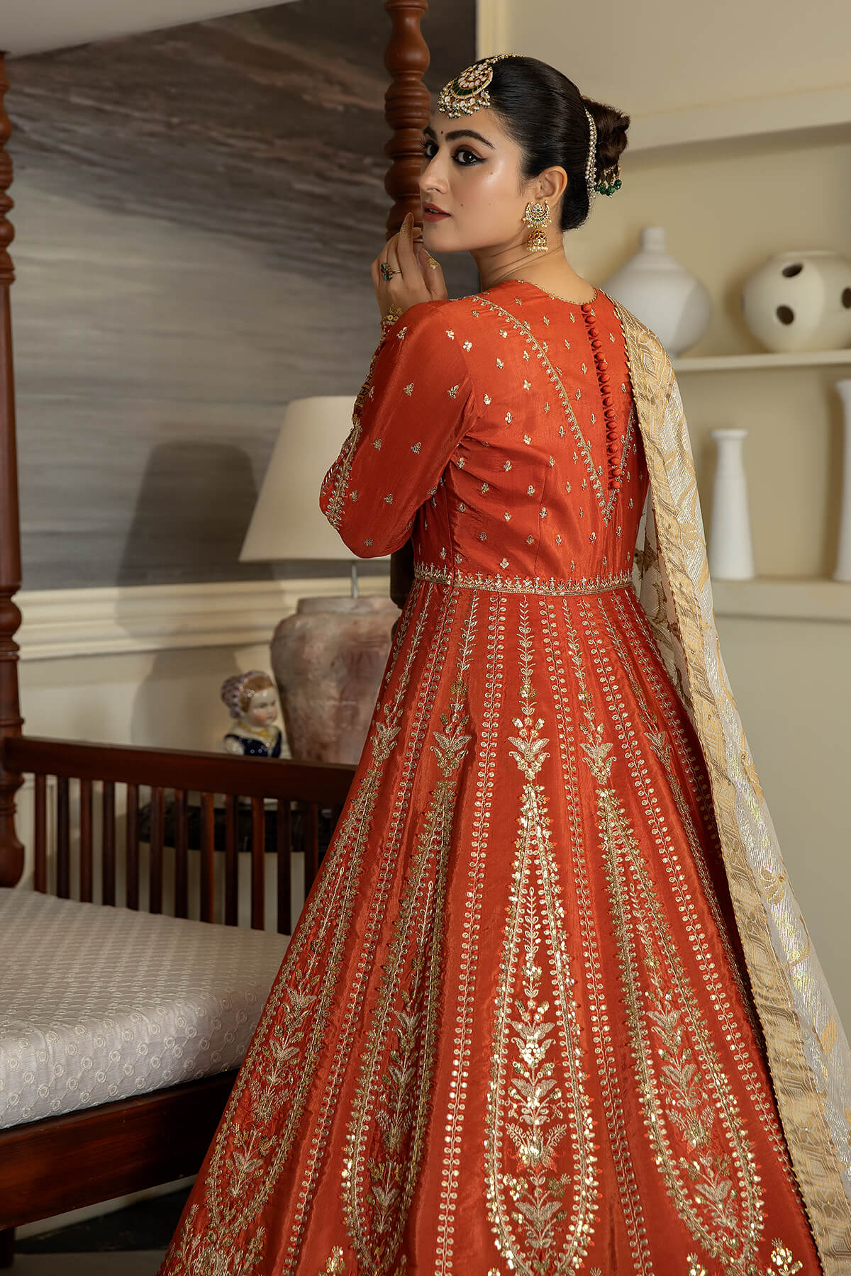 Jahaa'n Ara by Serene Embroidered Raw Silk Suit SRS-10 - Riwayat-e-khas