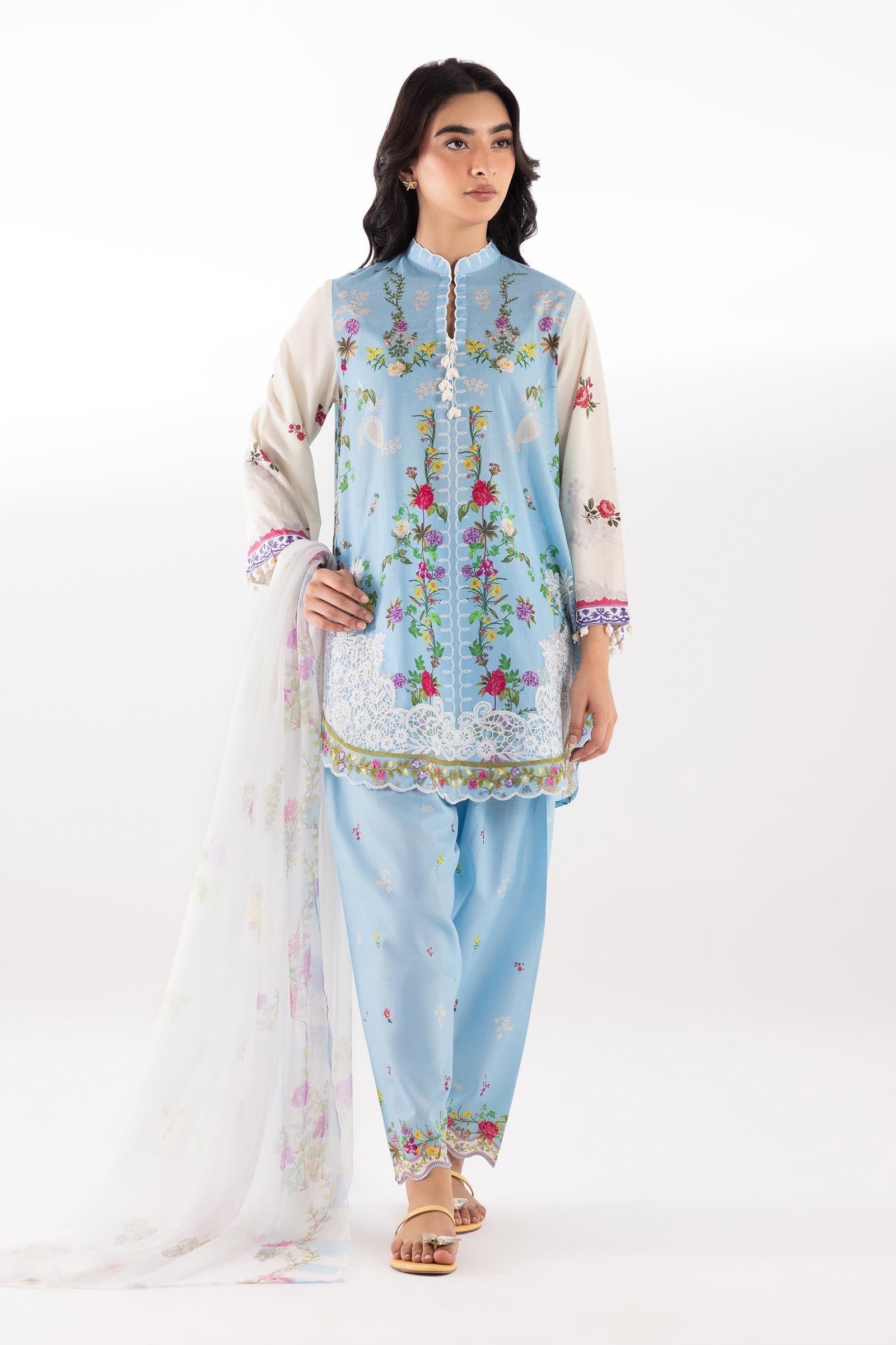 Sana Safinaz | Luxury Pret | Muzlin Lawn Suit SC26MUZ203BP3