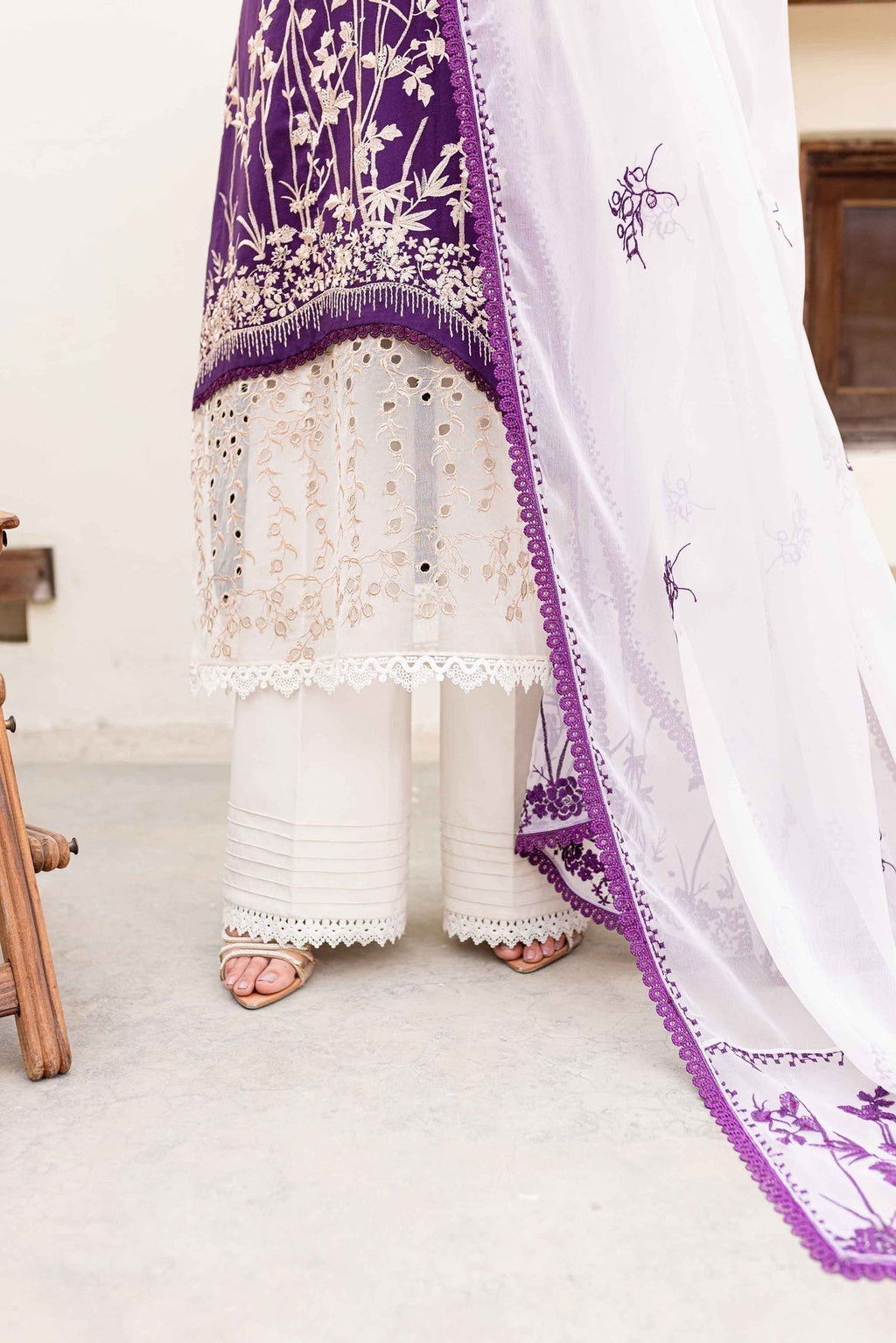 Sable Vogue | Shiree Lawn 24 | Plum Orchid - House Of Anaya