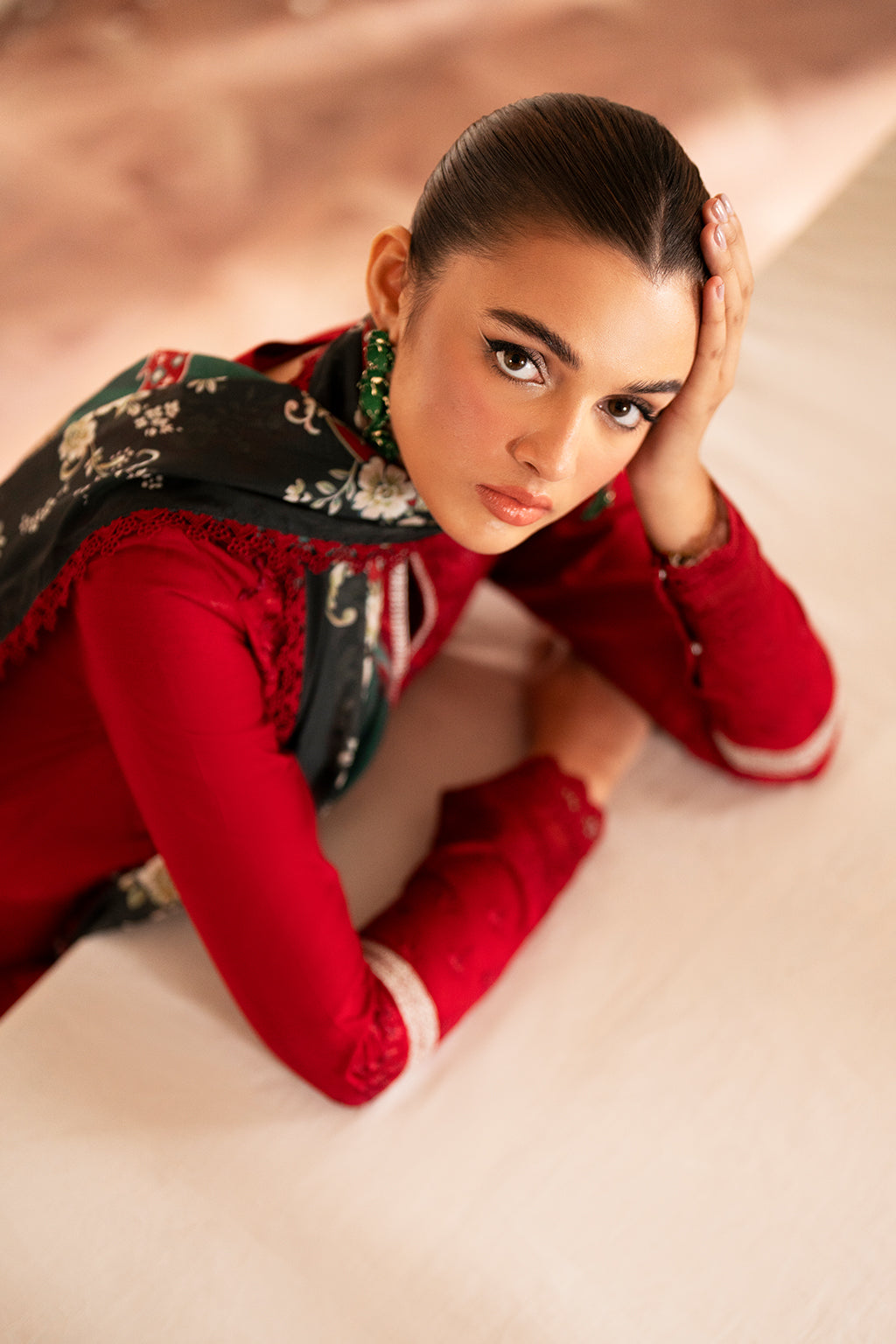 Saad Shaikh | Lumiere Winter |  D-07 Coral - House Of Anaya