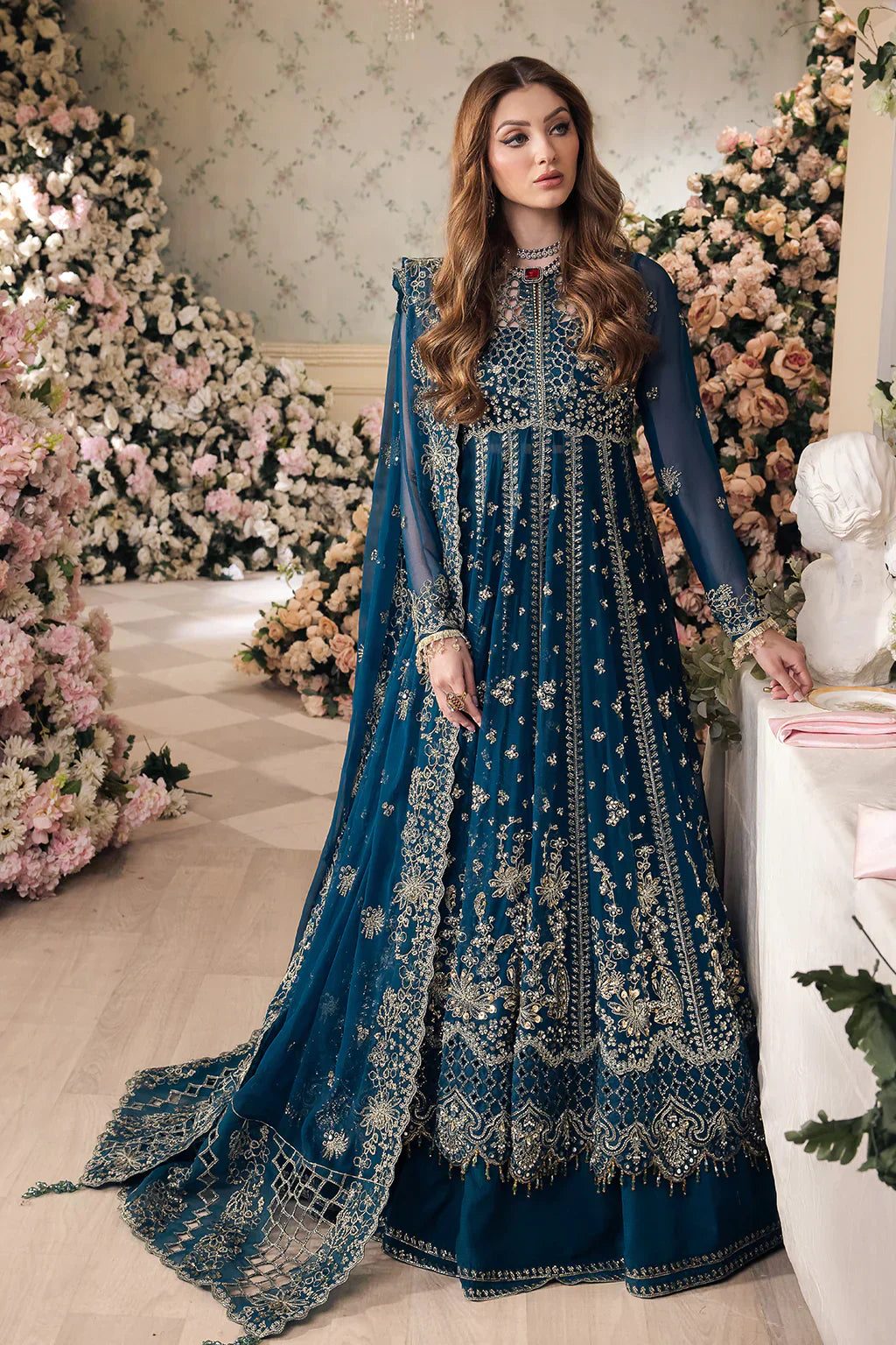 Saad Shaikh | Panache Luxury Chiffon 24 | Yumna - House Of Anaya