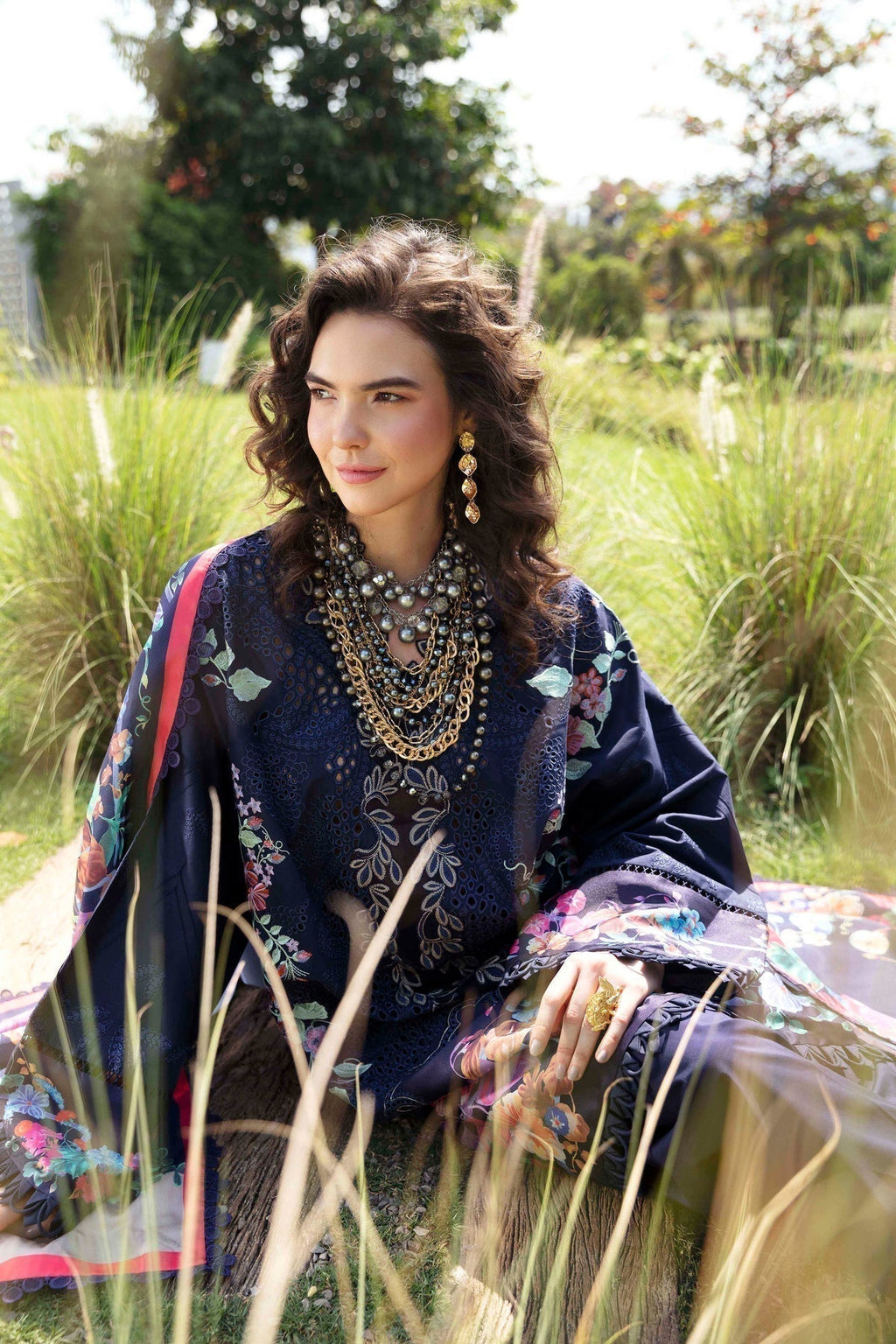Sable Vogue | Luxury Lawn 24 | Blossom - House Of Anaya