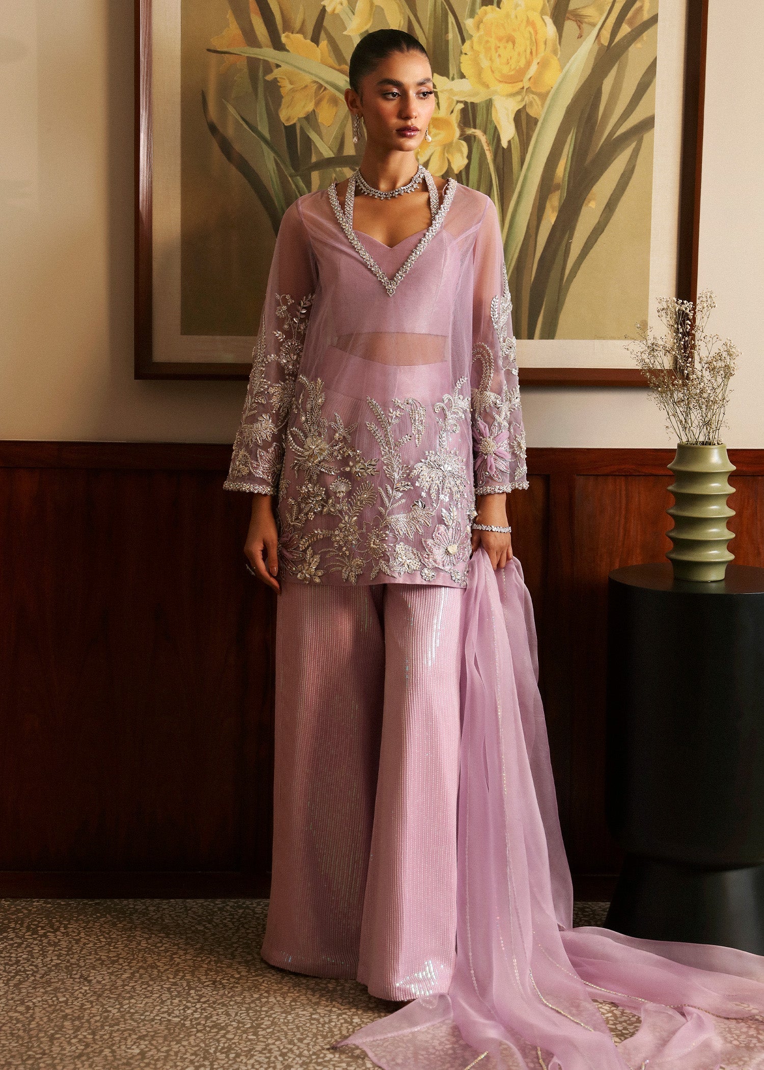 Sadaf Fawad Khan | Late Checkout at the Fred | Purple Charm - House Of Anaya