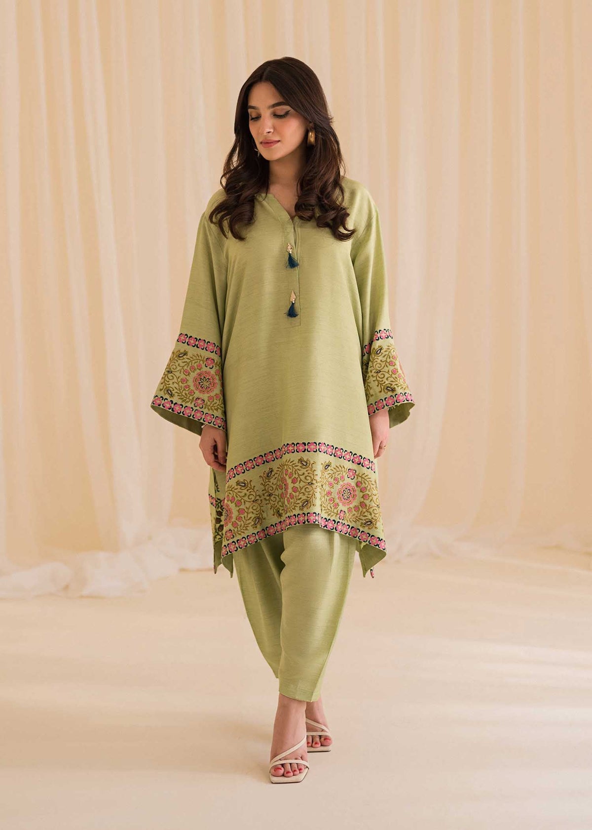 Sadaf Fawad Khan | Lyla Festive Pret | Moss - House Of Anaya