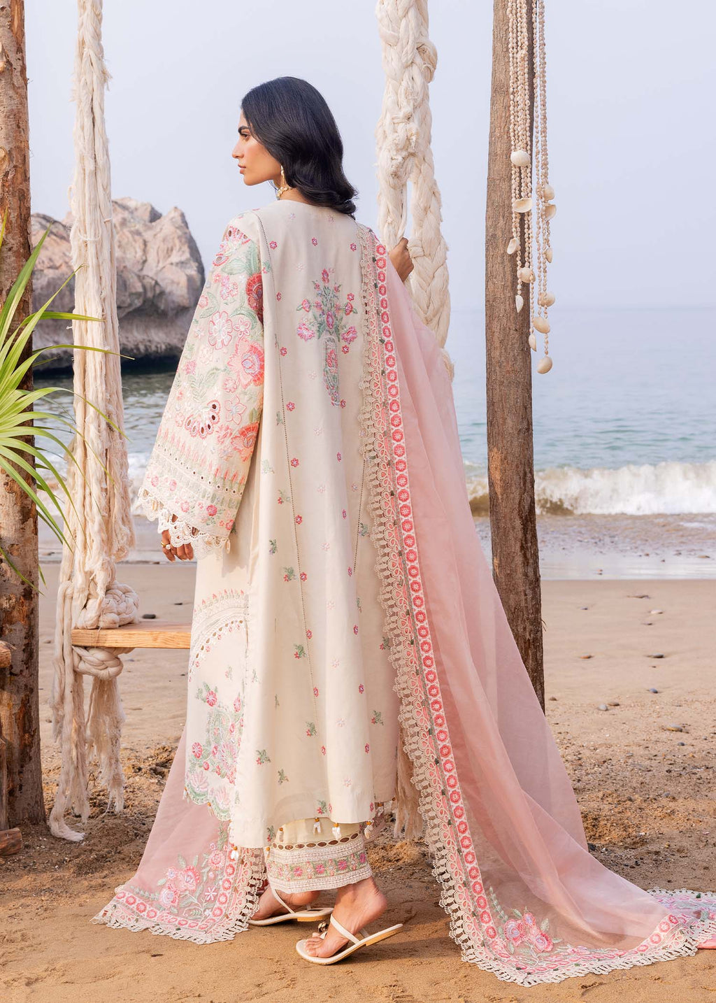 Sadaf Fawad Khan | Siraa Luxury Lawn 24| Calah (B)