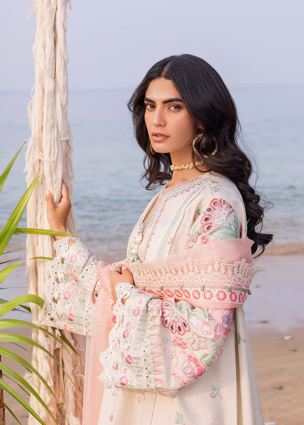 Sadaf Fawad Khan | Siraa Luxury Lawn 24| Calah (B)