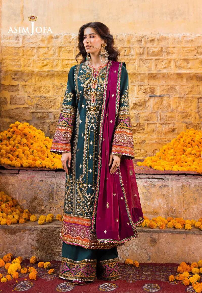 Asim Jofa | Luxury Lawn 2023 | AJLR-25 - House Of Anaya