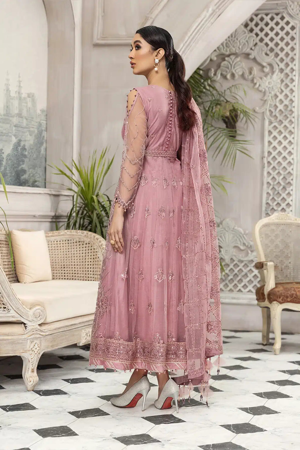 Alizeh | Embroidered Chiffon | Mahpera - House Of Anaya