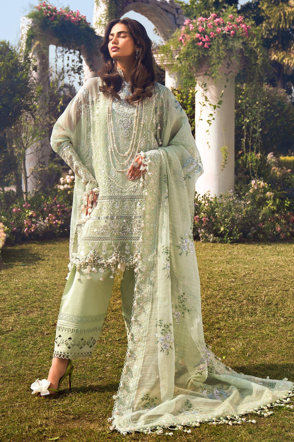 Sana Safinaz | Luxury Collection 24 | L241-006B-3CV - House Of Anaya