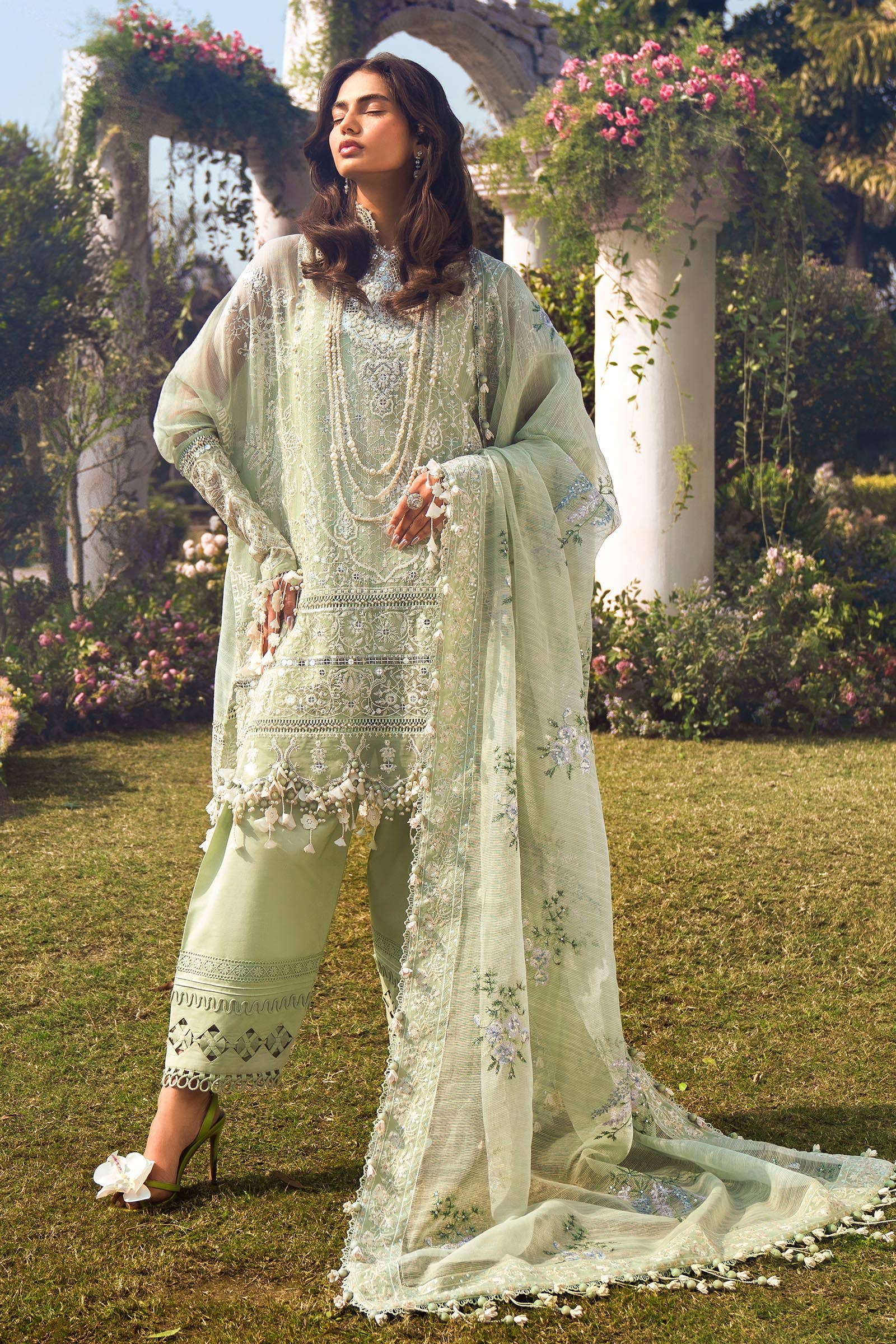 Sana Safinaz | Luxury Collection 24 | L241-006B-3CV - House Of Anaya