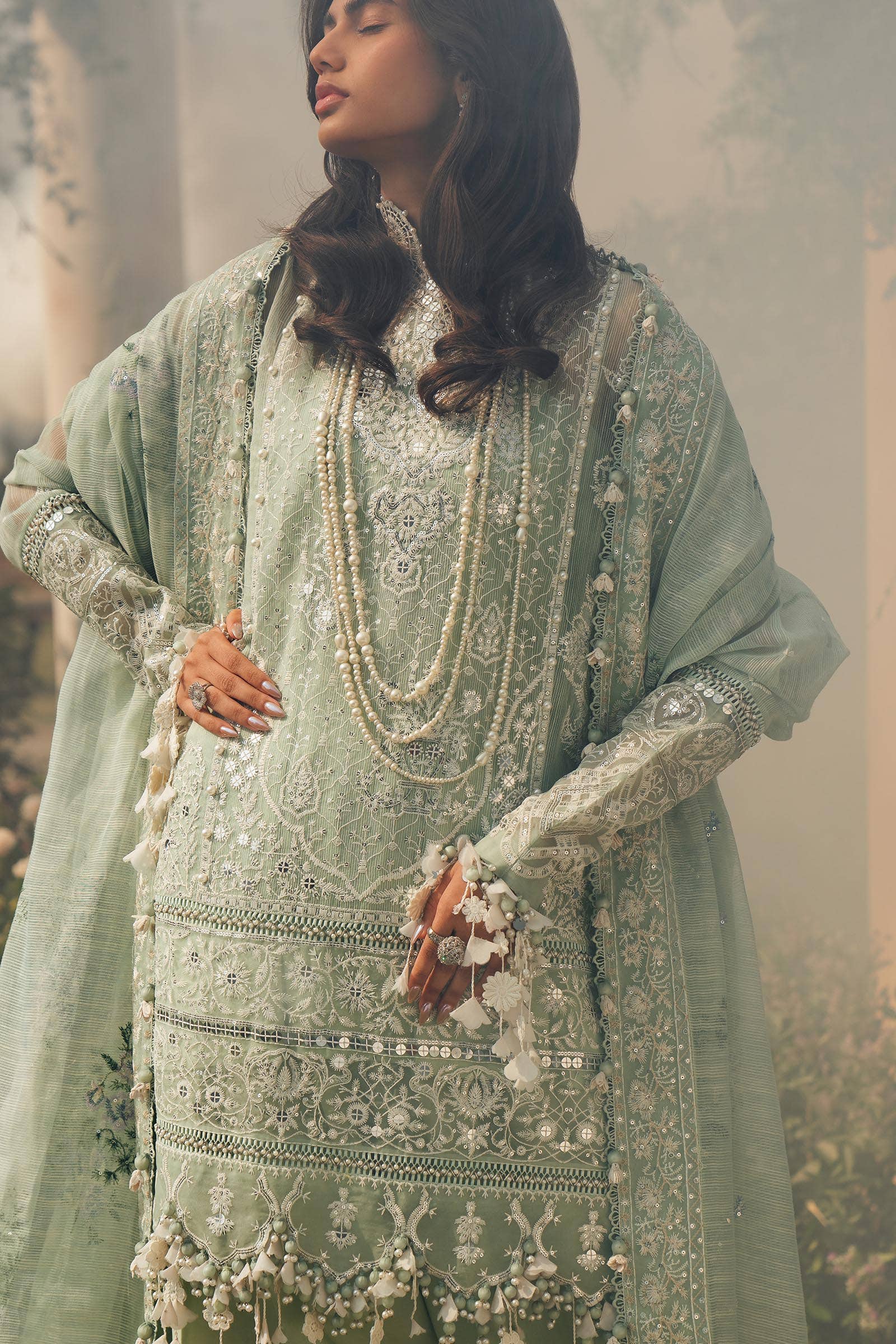 Sana Safinaz | Luxury Collection 24 | L241-006B-3CV - House Of Anaya