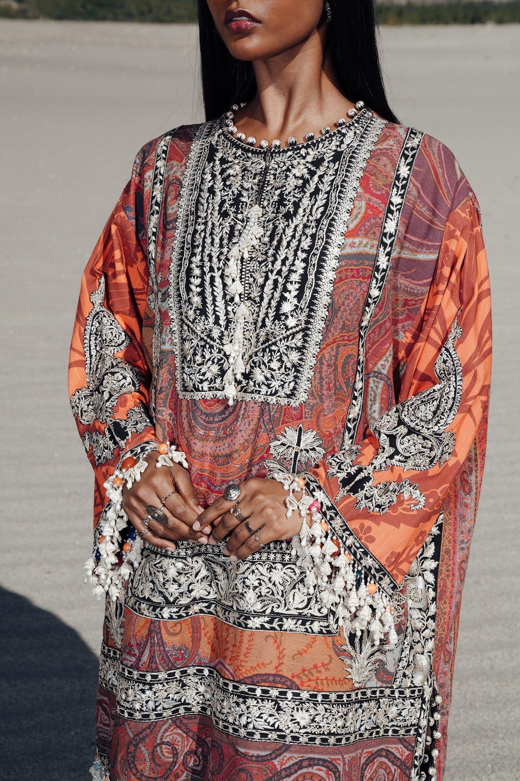 Sana Safinaz | Winter Shawl 24 | V241-007-3CP - House Of Anaya