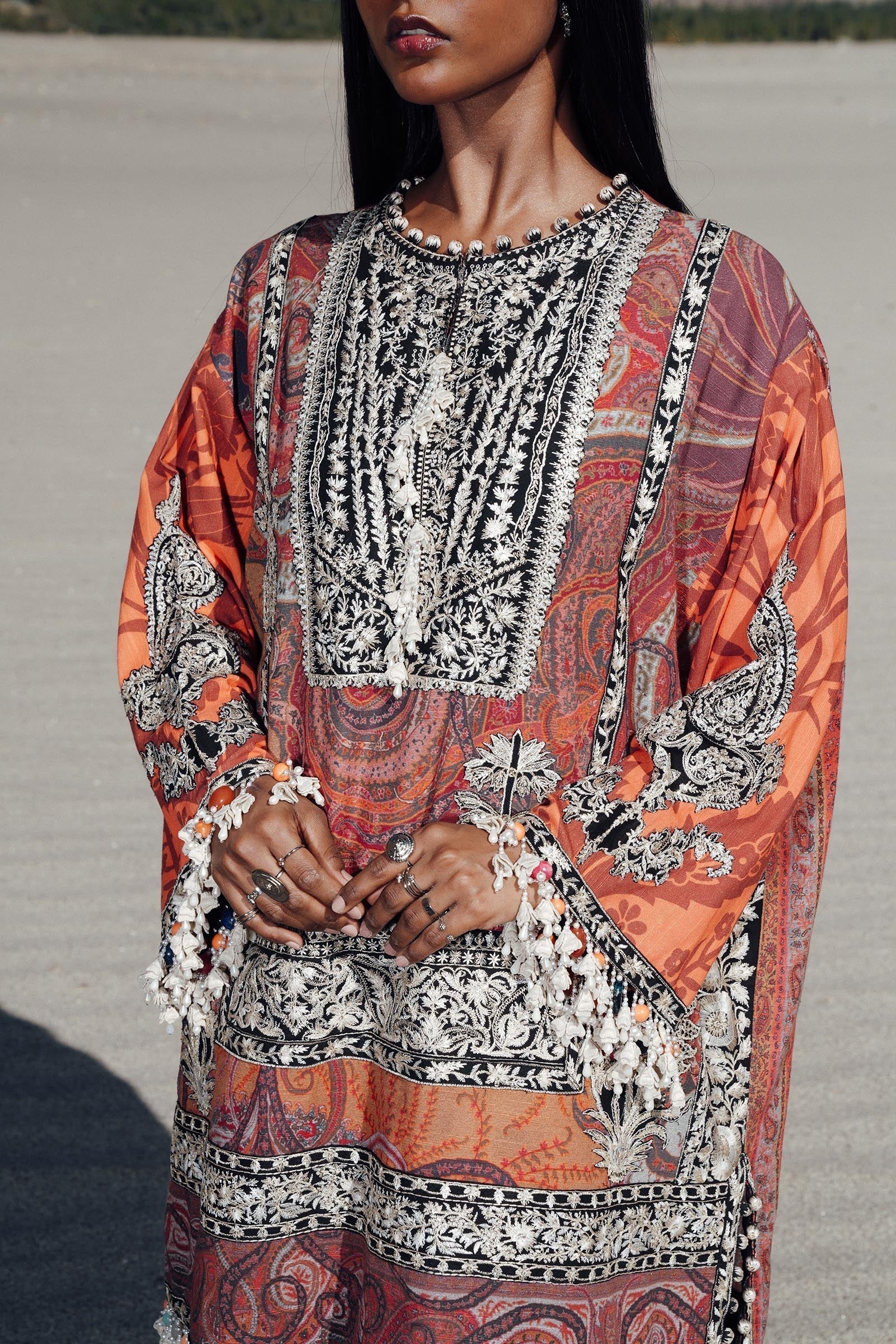 Sana Safinaz | Winter Shawl 24 | V241-007-3CP - House Of Anaya