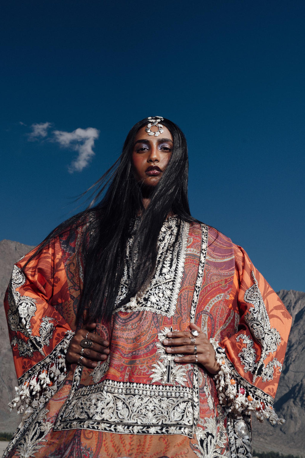 Sana Safinaz | Winter Shawl 24 | V241-007-3CP - House Of Anaya