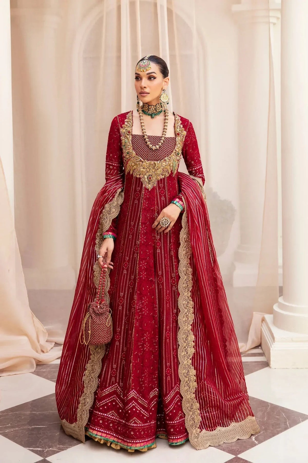 Musferah Saad | Symphony Wedding Formals | Scarlet Elegance