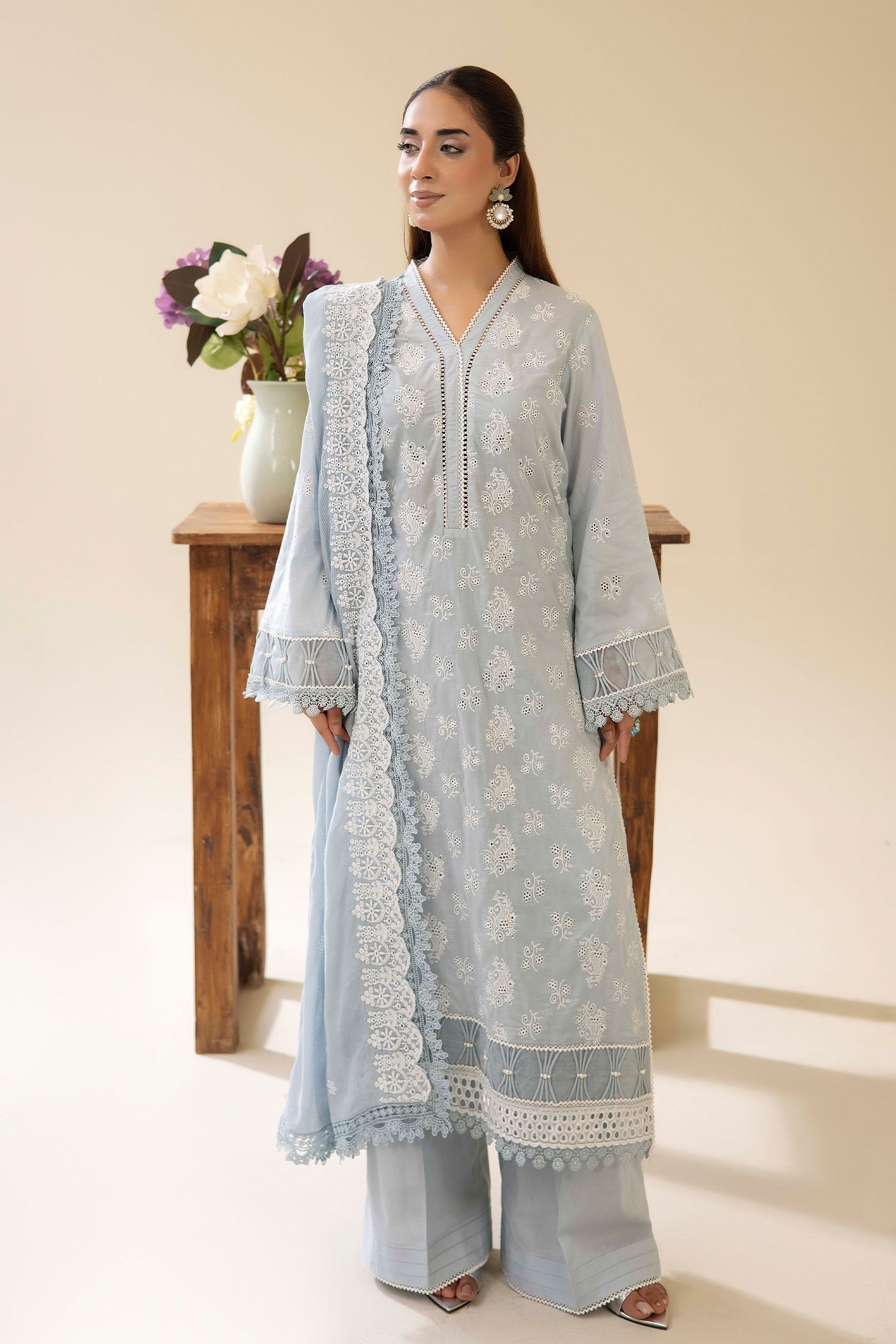 Adans Libas | Chikankari Lawn | CHIKANKARI LAWN-14 - 3