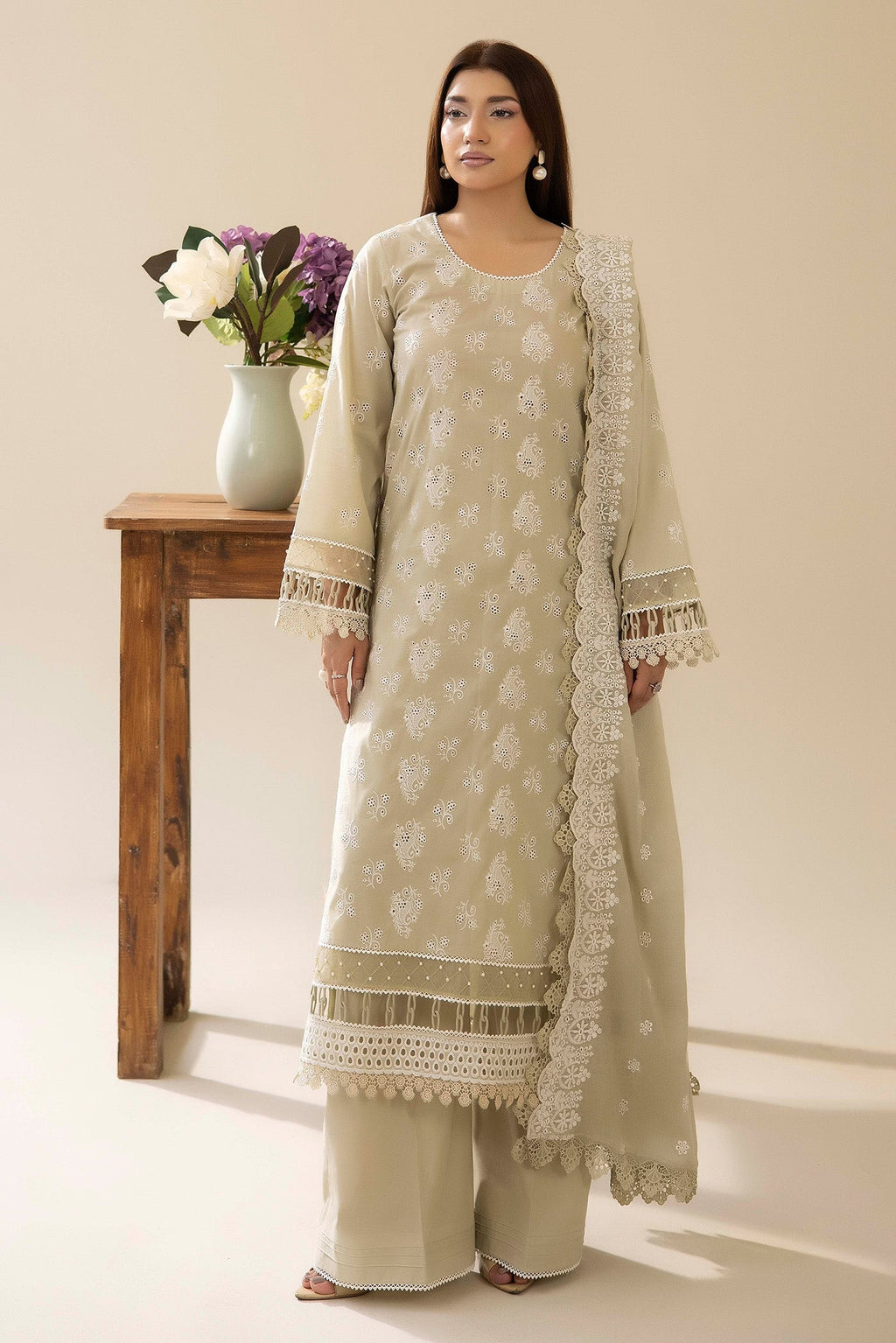 Adans Libas | Chikankari Lawn | CHIKANKARI LAWN-03 - 3
